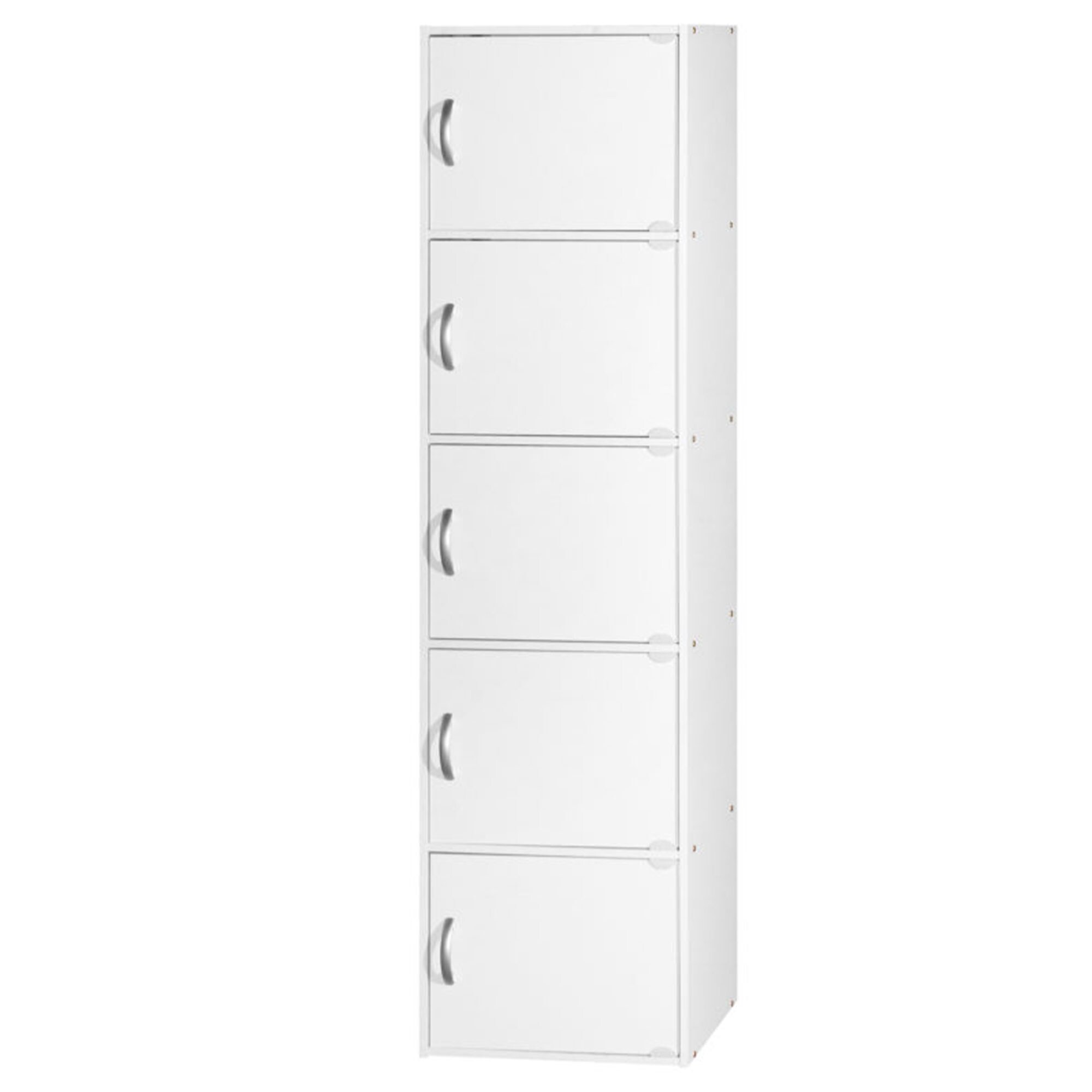Hodedah HID5 WHITE bookcases - View #4