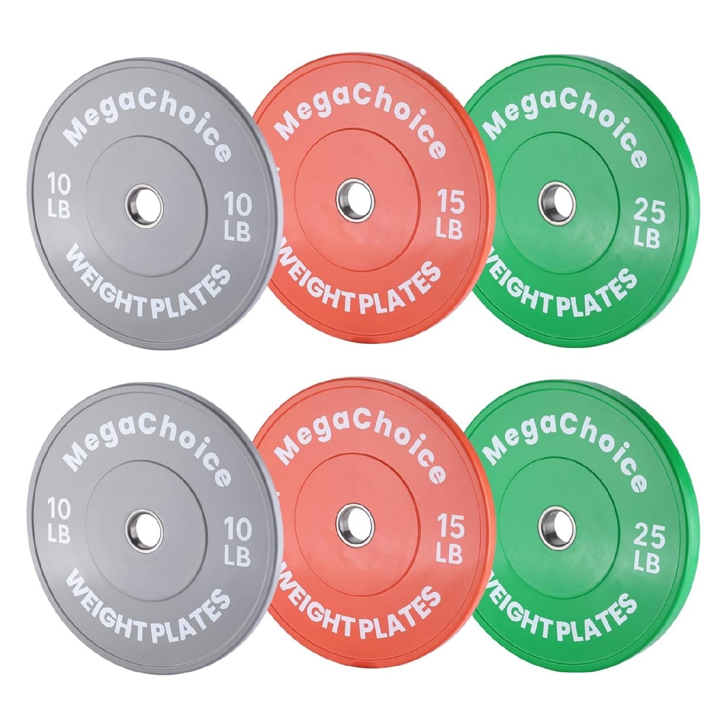 Multi Color Bumper Plates Collection/2 Inch 10 55 Lb Weight Plates 100lb Full Set-Perfect For Home Gym Strength Training-Available As Single Pairs Or Complete Set Options