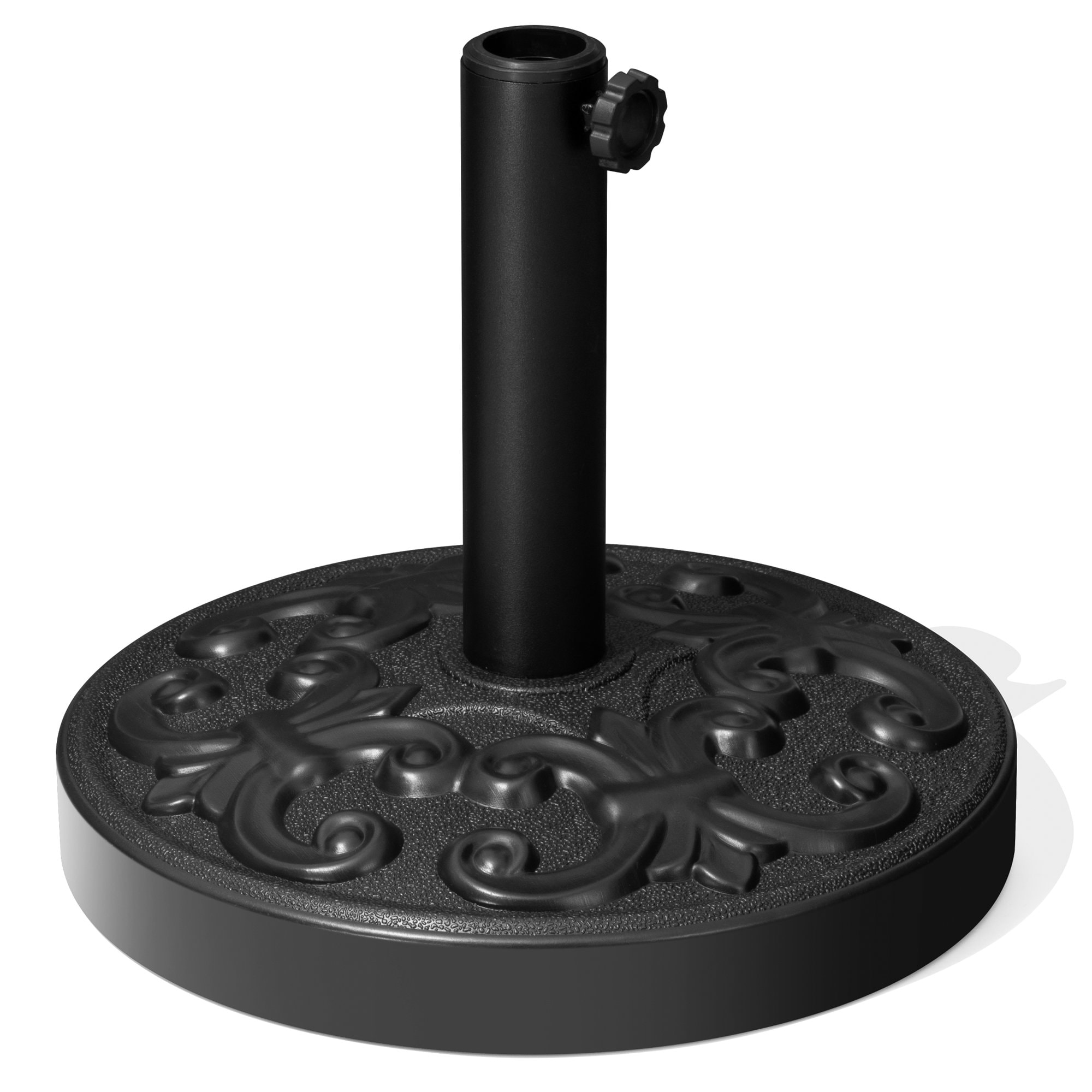 Crestlive Products CL-UB010BLK 30lbs Heavy Duty Patio Market Umbrella Base (Black) Black Patio Umbrella Base