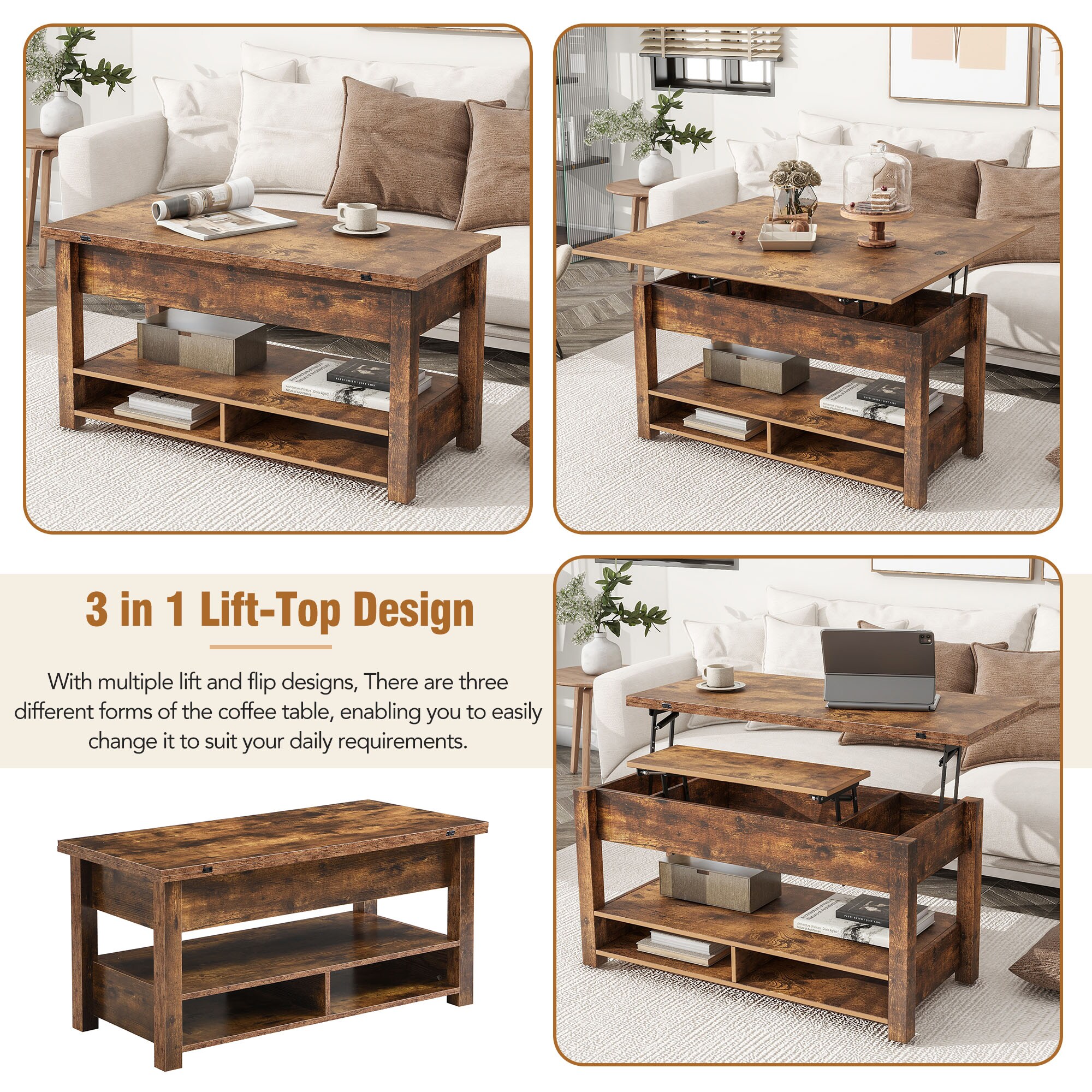 ModernLuxe WF314404AAP Coffee-Tables - View #3
