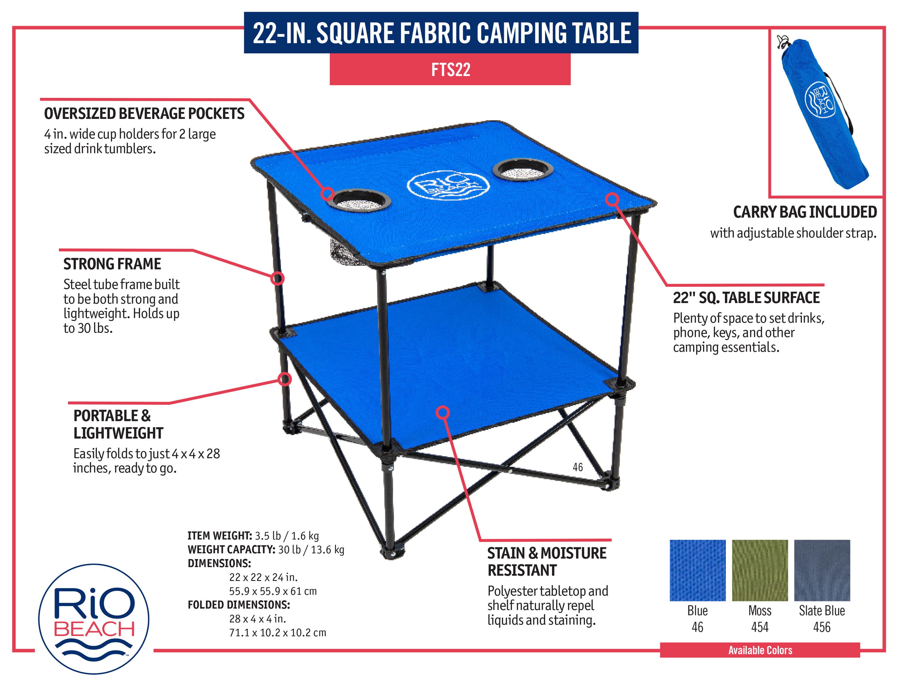 RIO Brands FTS22-46-1 Beach-Camping-Chairs - View #3