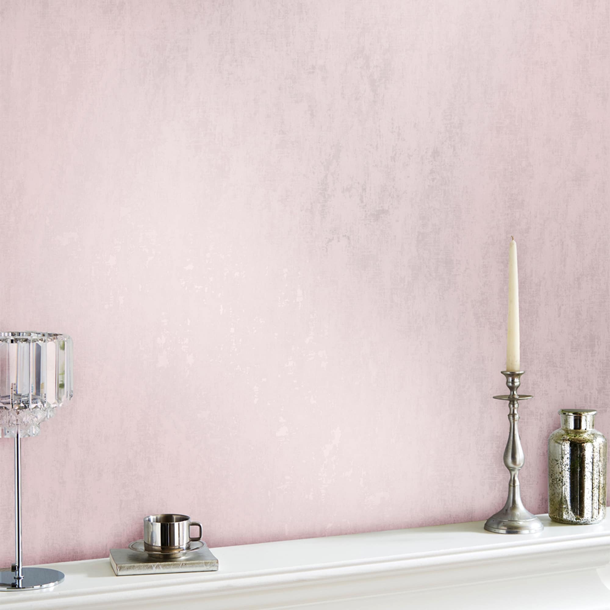 Whinfell Blush Pink Non-Woven Removable Wallpaper