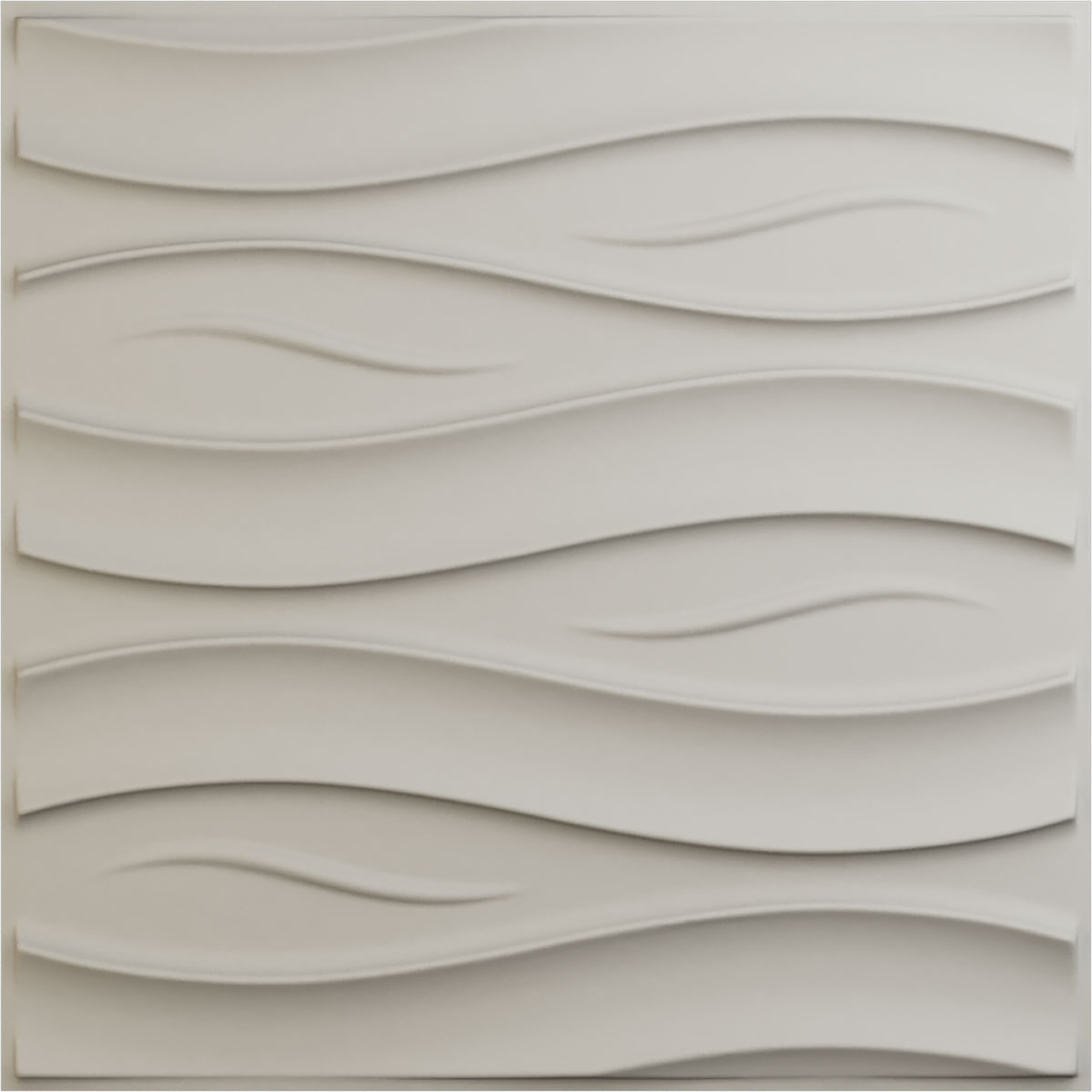 Ekena Millwork WP20X20SSGBW-CASE-12 19-5/8-in x 19-5/8-in Embossed Paintable/Stainable White PVC Wall Panel ( 12 -Pack, Covers 32.04 )