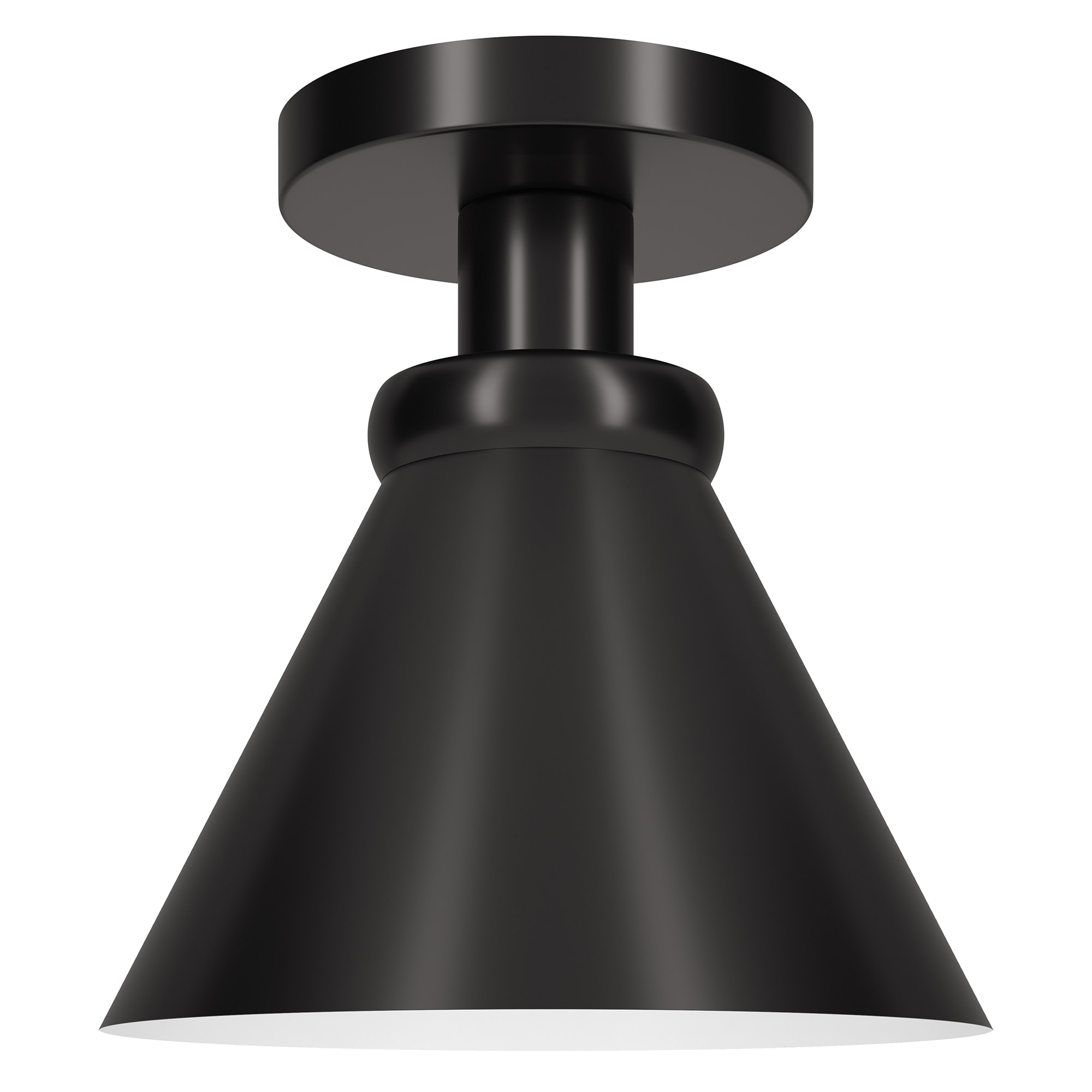 Blackened Bronze 8.5" Semi Flush Mount Ceiling Light