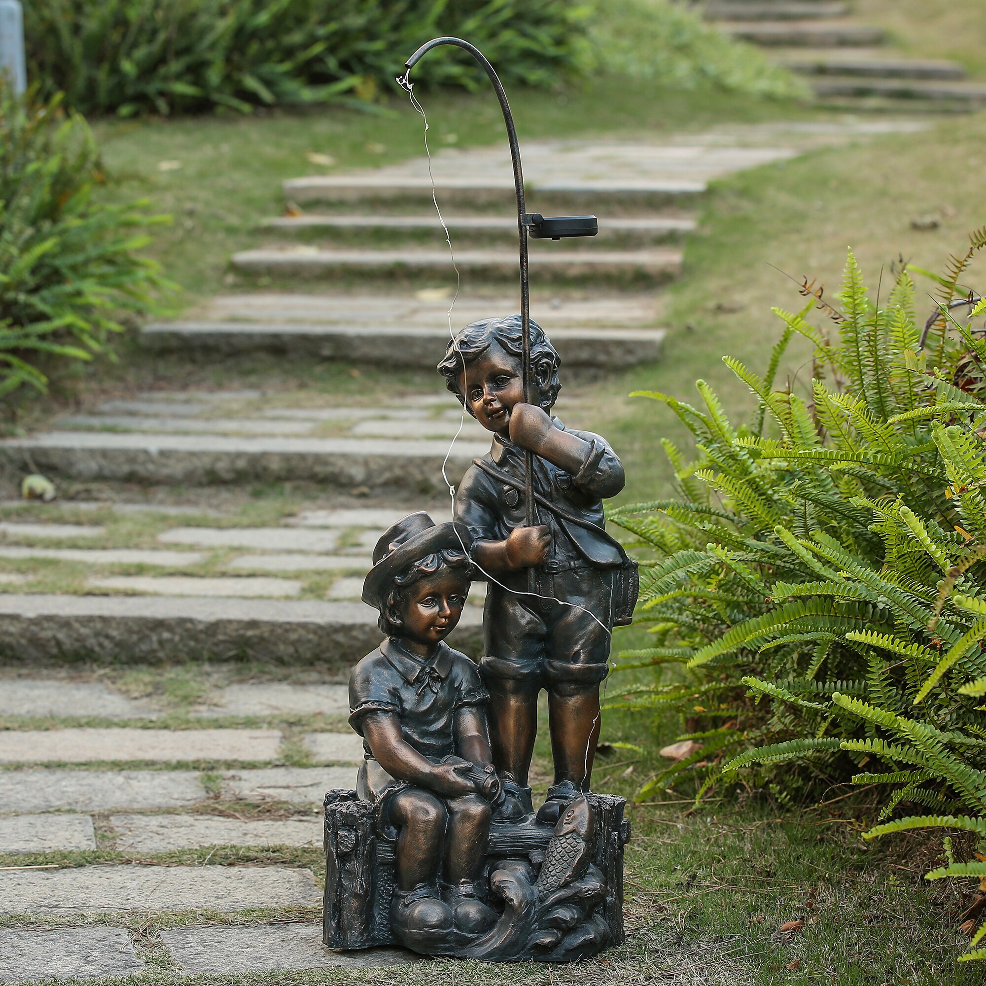 LuxenHome WHST258 Garden-Statue - View #3