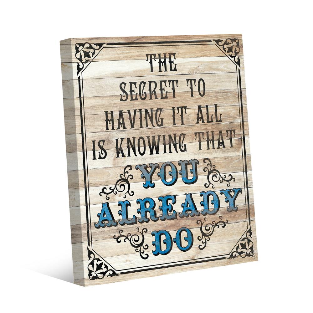 Creative Gallery WAW001167CAN11X14TX 14-in H x 11-in W Inspirational Print on Canvas