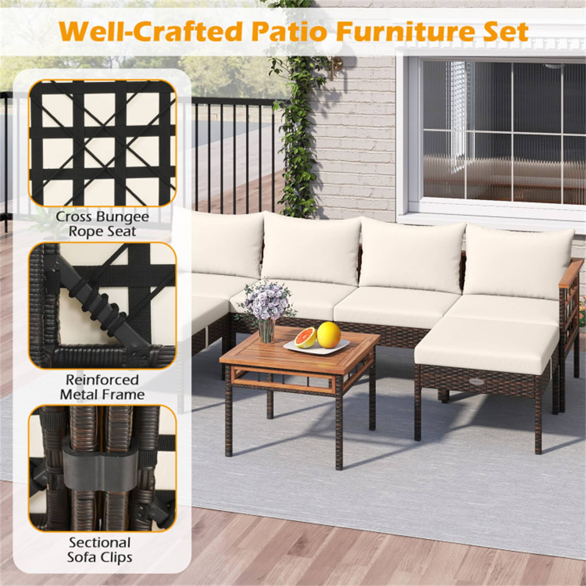 BABOOM BOM-74903WH0-CO Patio-Conversation-Sets - View #8