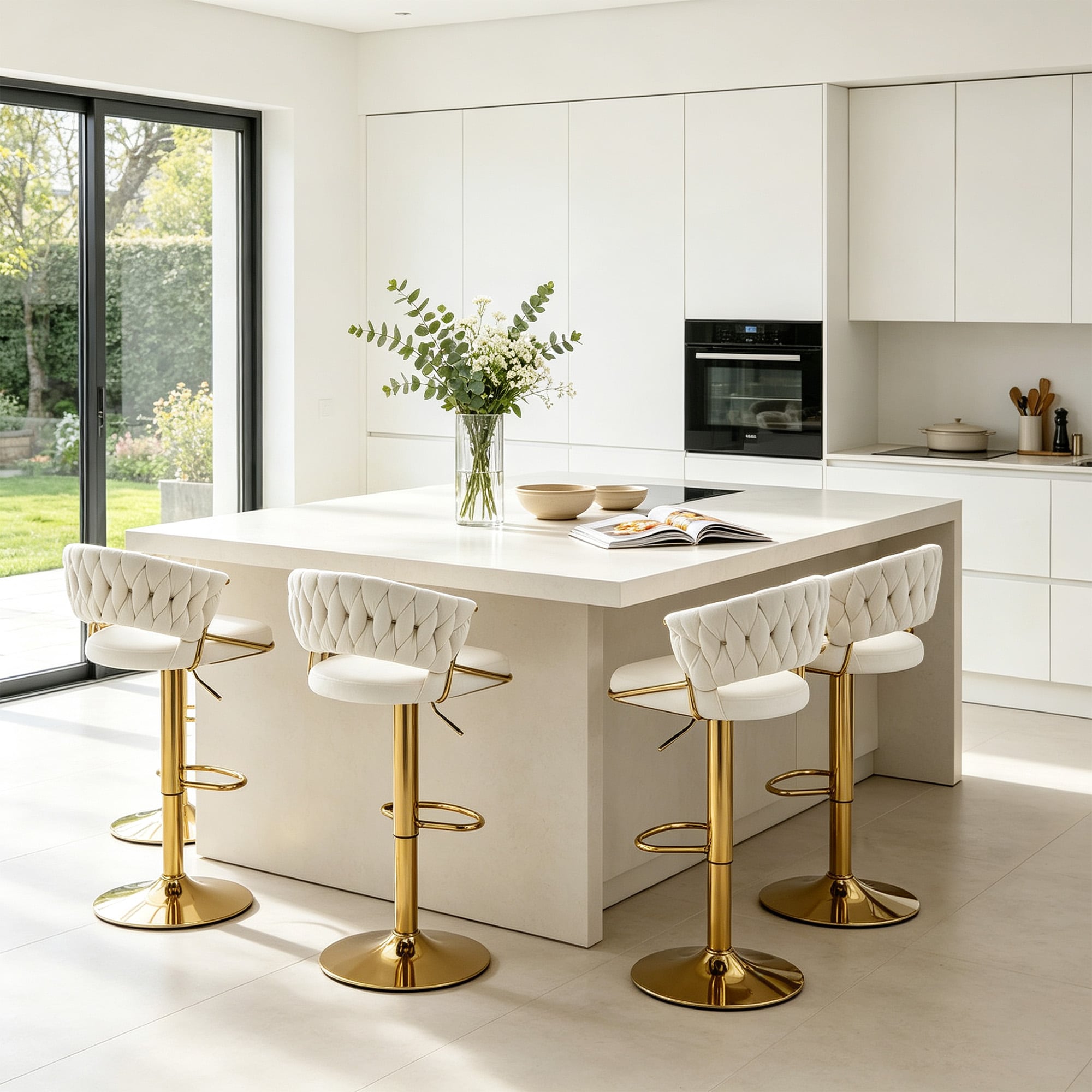 Dreamsidea LS-BA03-2-IVORY-4 stools - View #2