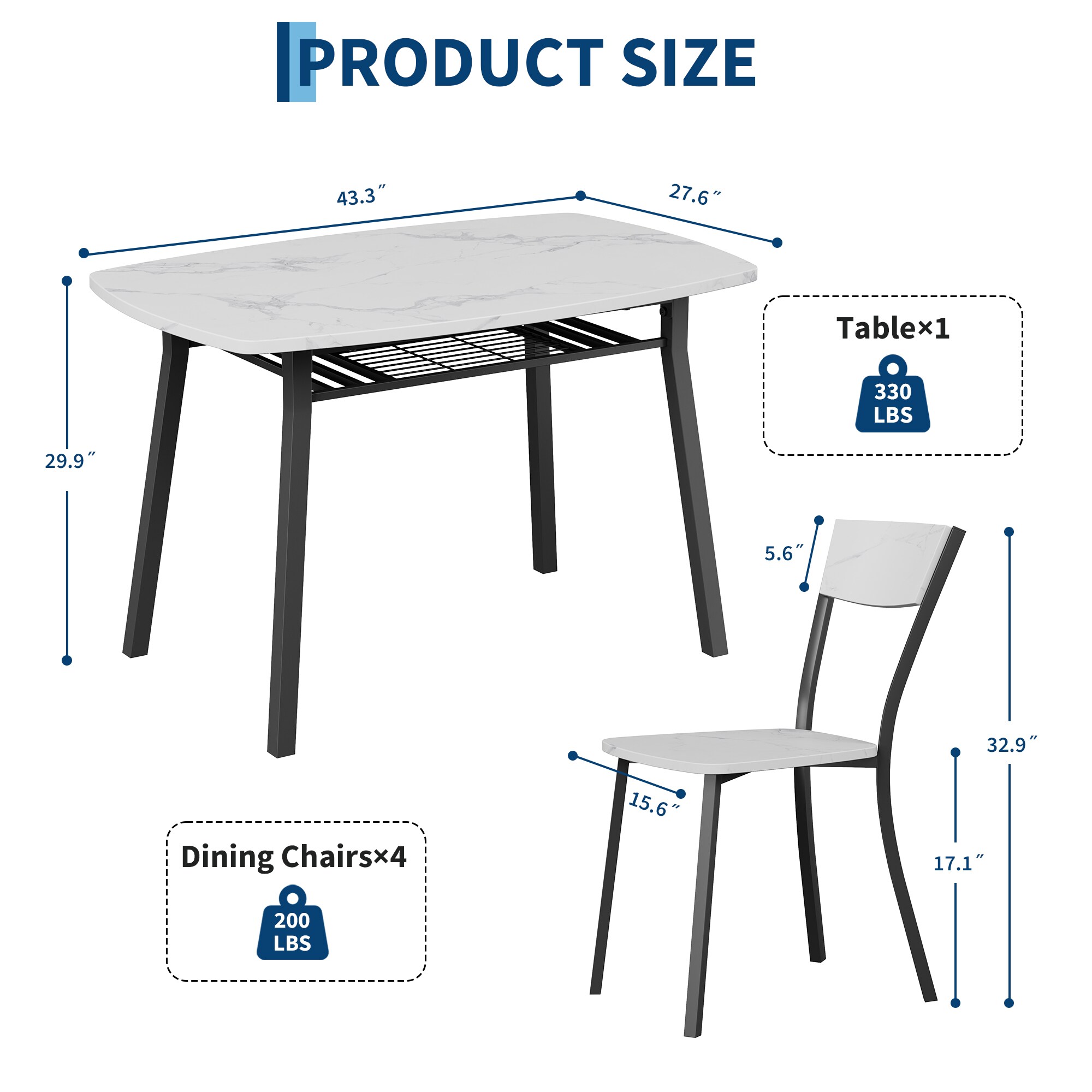GarveeLife MJRPXX6VK32AV Dining-Sets - View #2