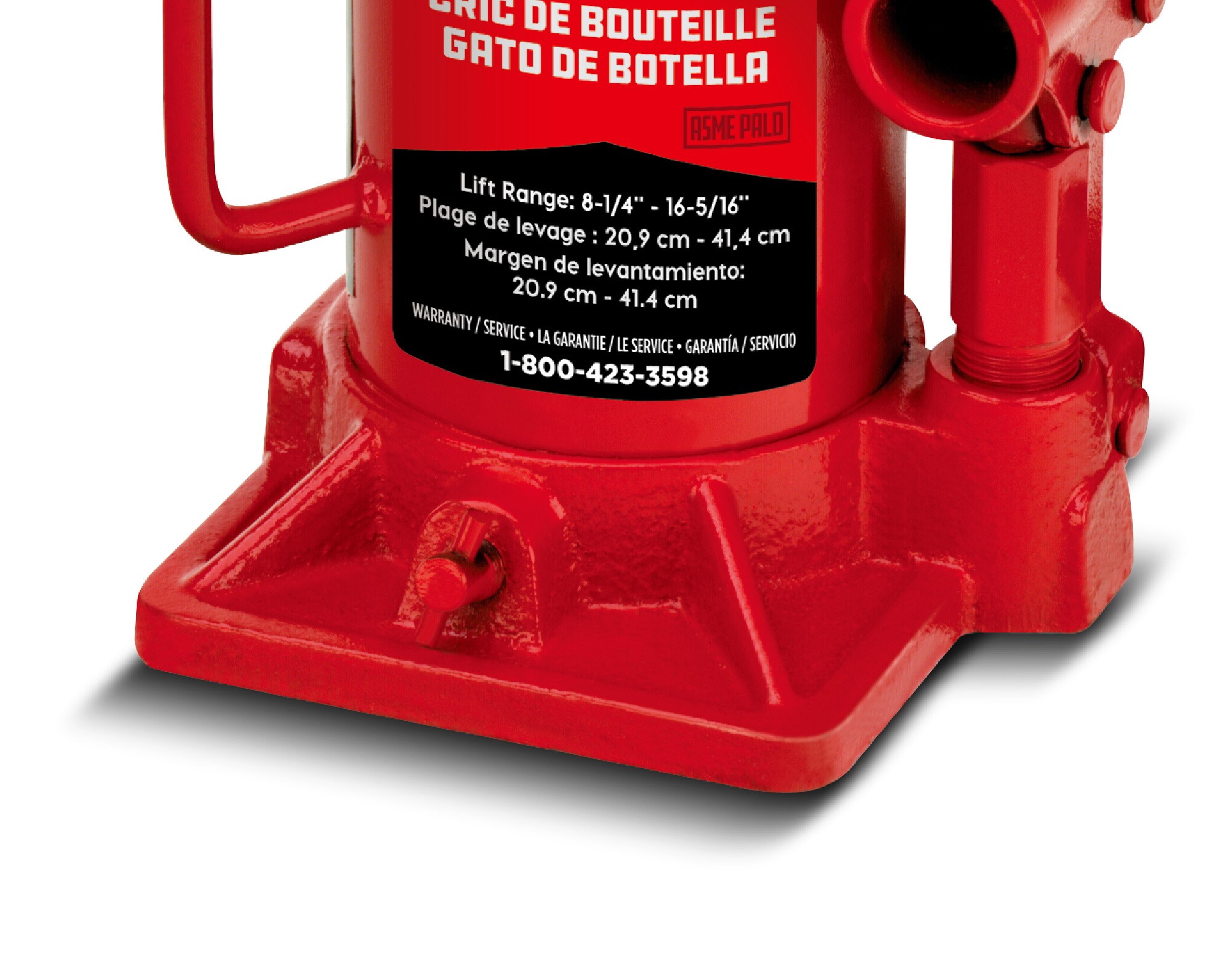 Powerbuilt Red 12-Ton Steel Hydraulic Bottle Jack in the Jacks ...