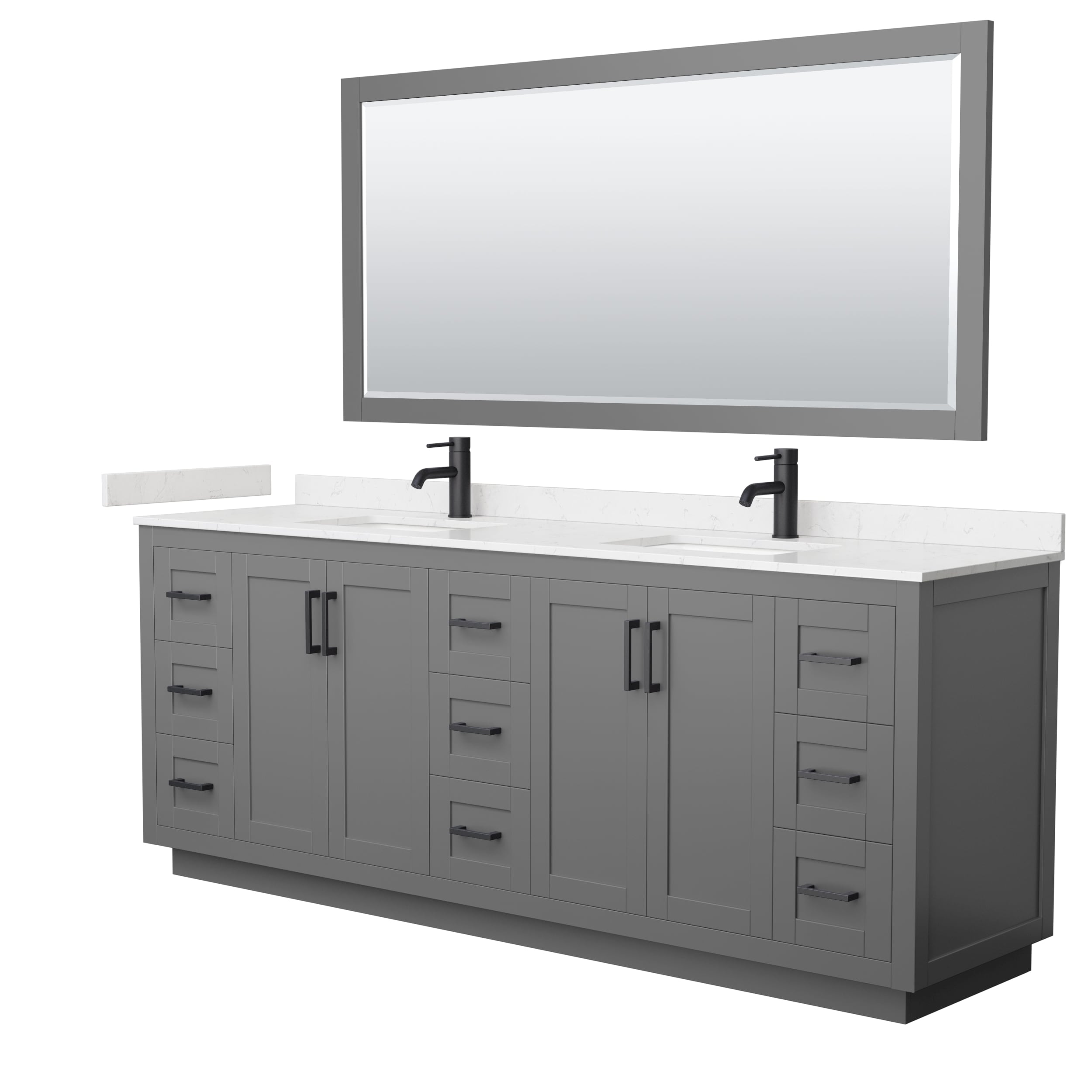 Wyndham Collection WCF292984DGBC2UNSM70 Bath-Vanity-Combo - View #2
