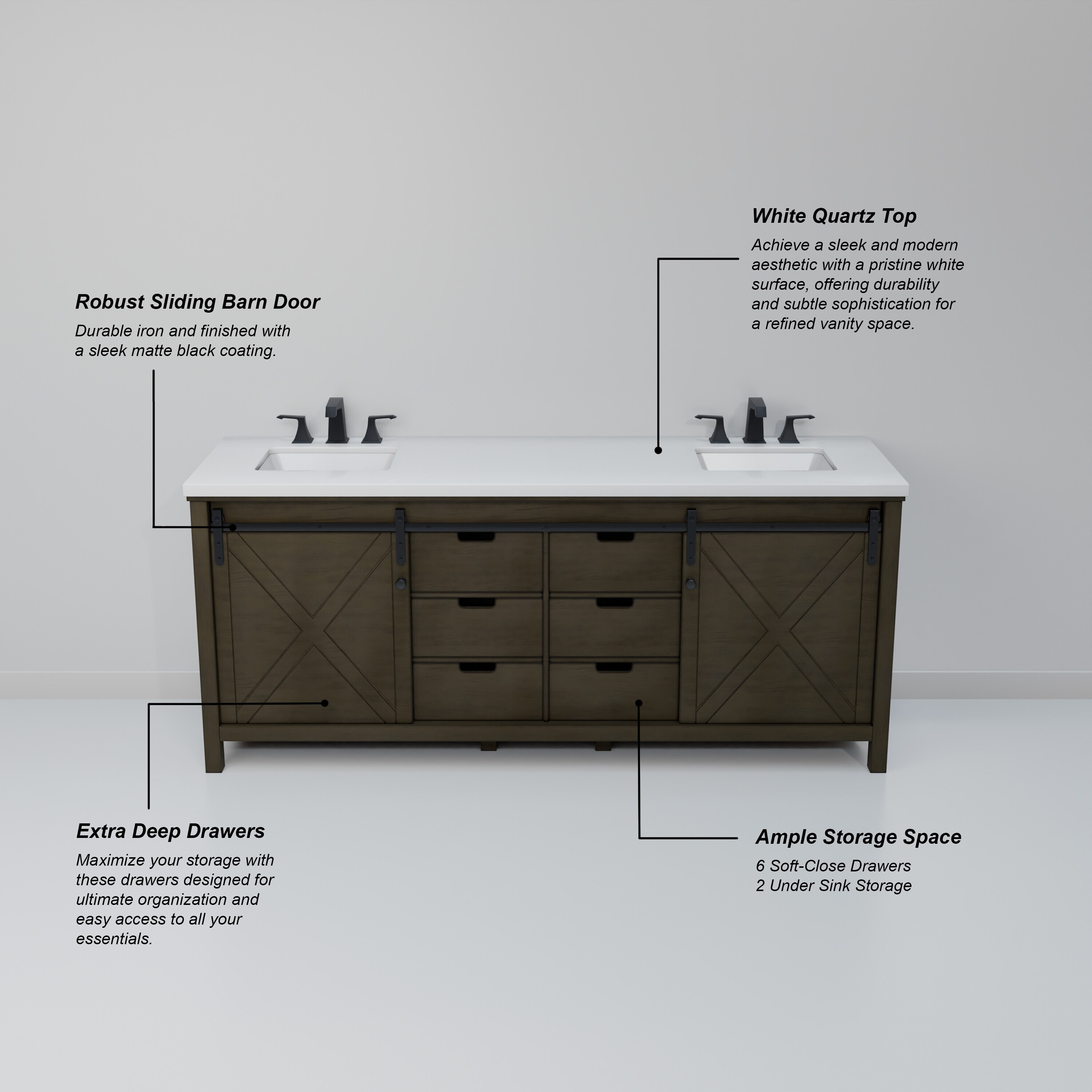 Lexora LM342280DKCSM30F Bath-Vanity-Combo - View #10