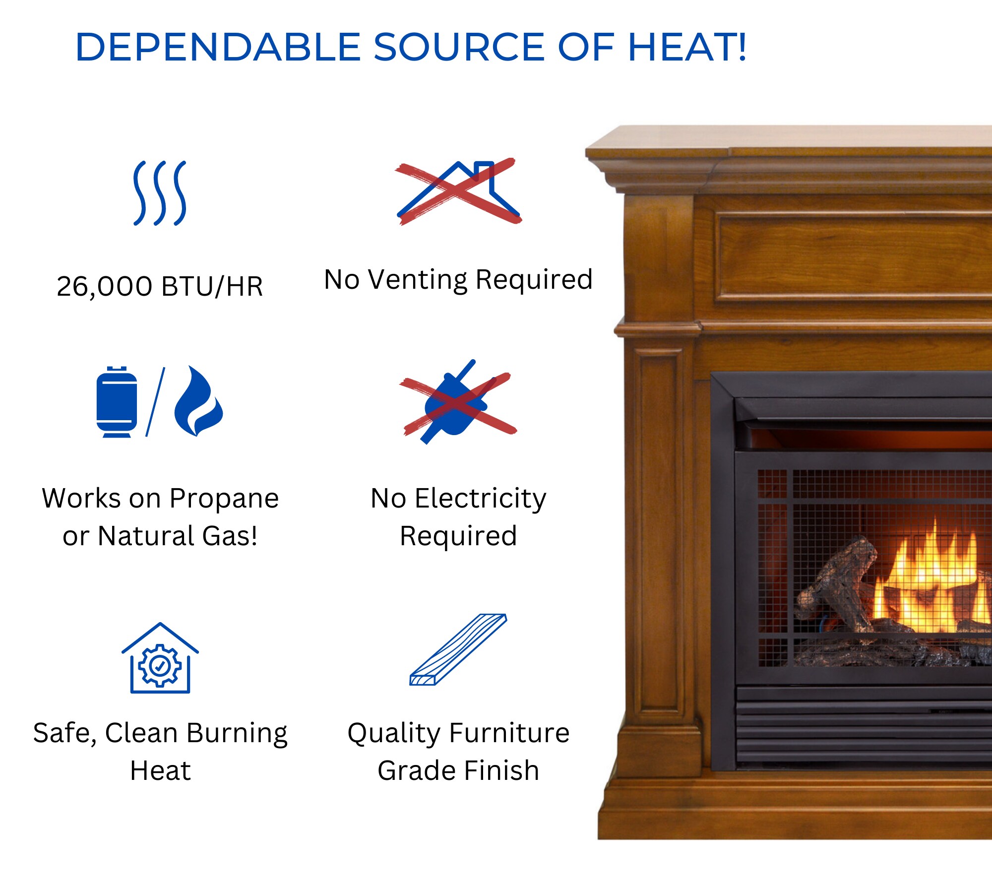 Duluth Forge DFS-300T-4AS Gas-Fireplaces - View #3