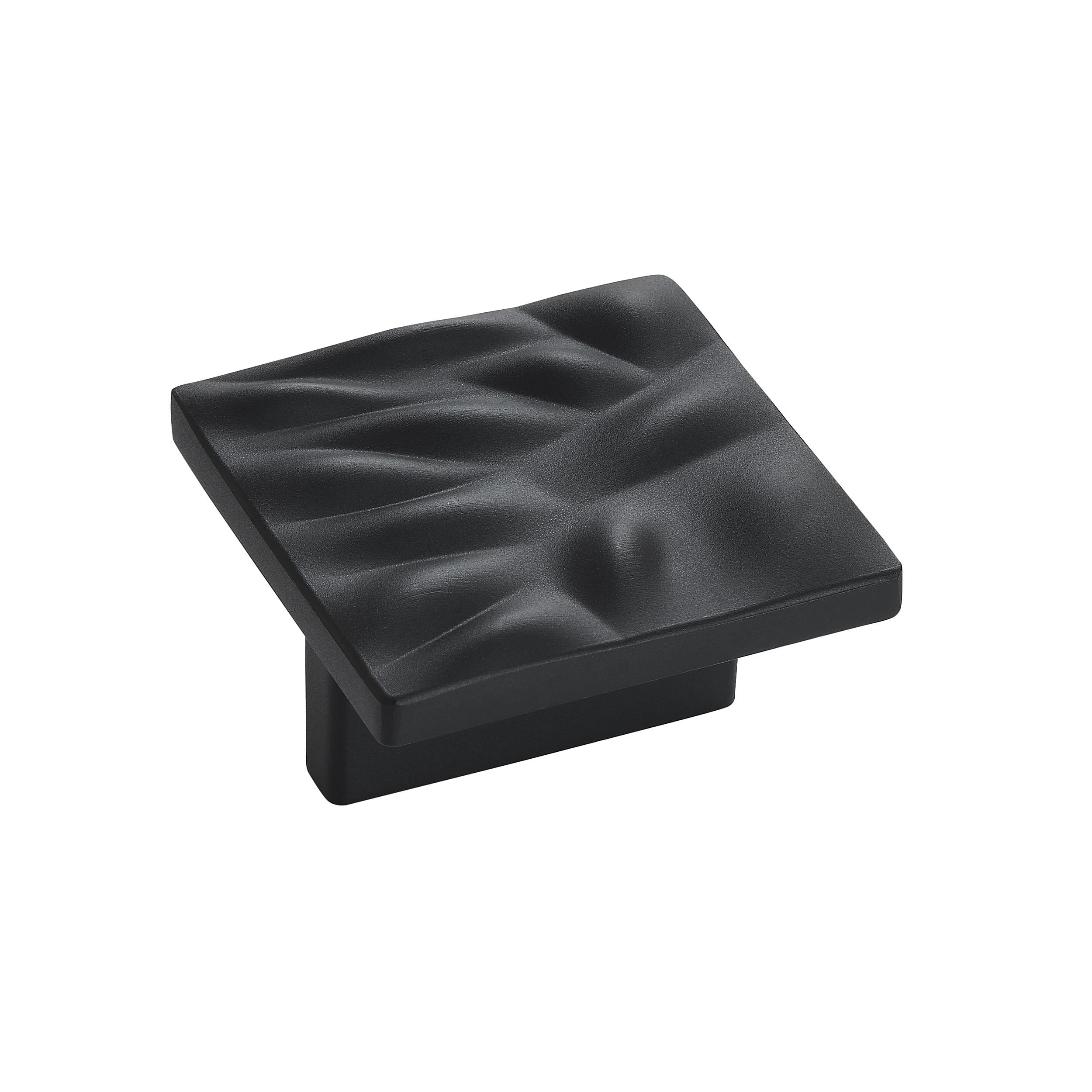 Matte Black Textured Square Cabinet Pull Handle