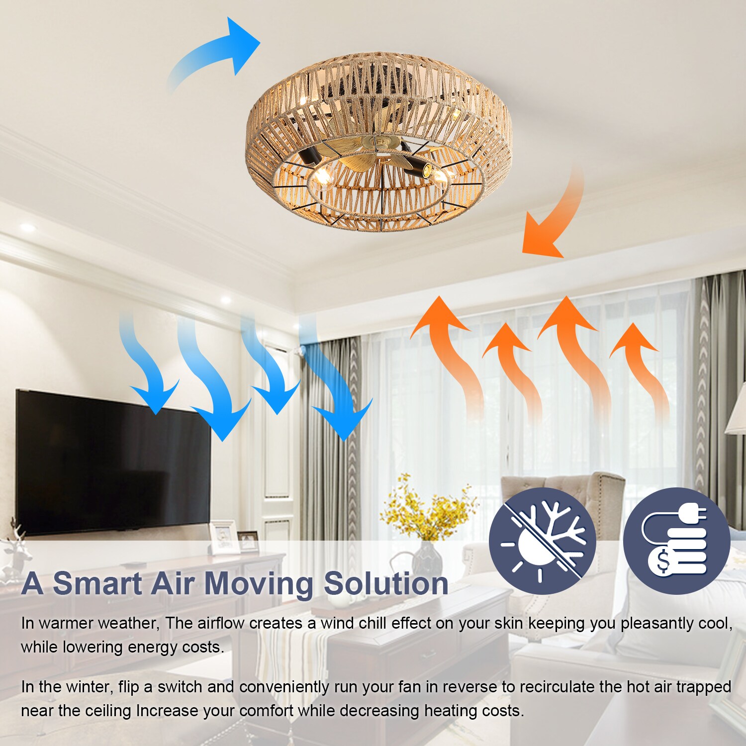 JUSHUA MT-2P383724 Ceiling-Fans - View #3