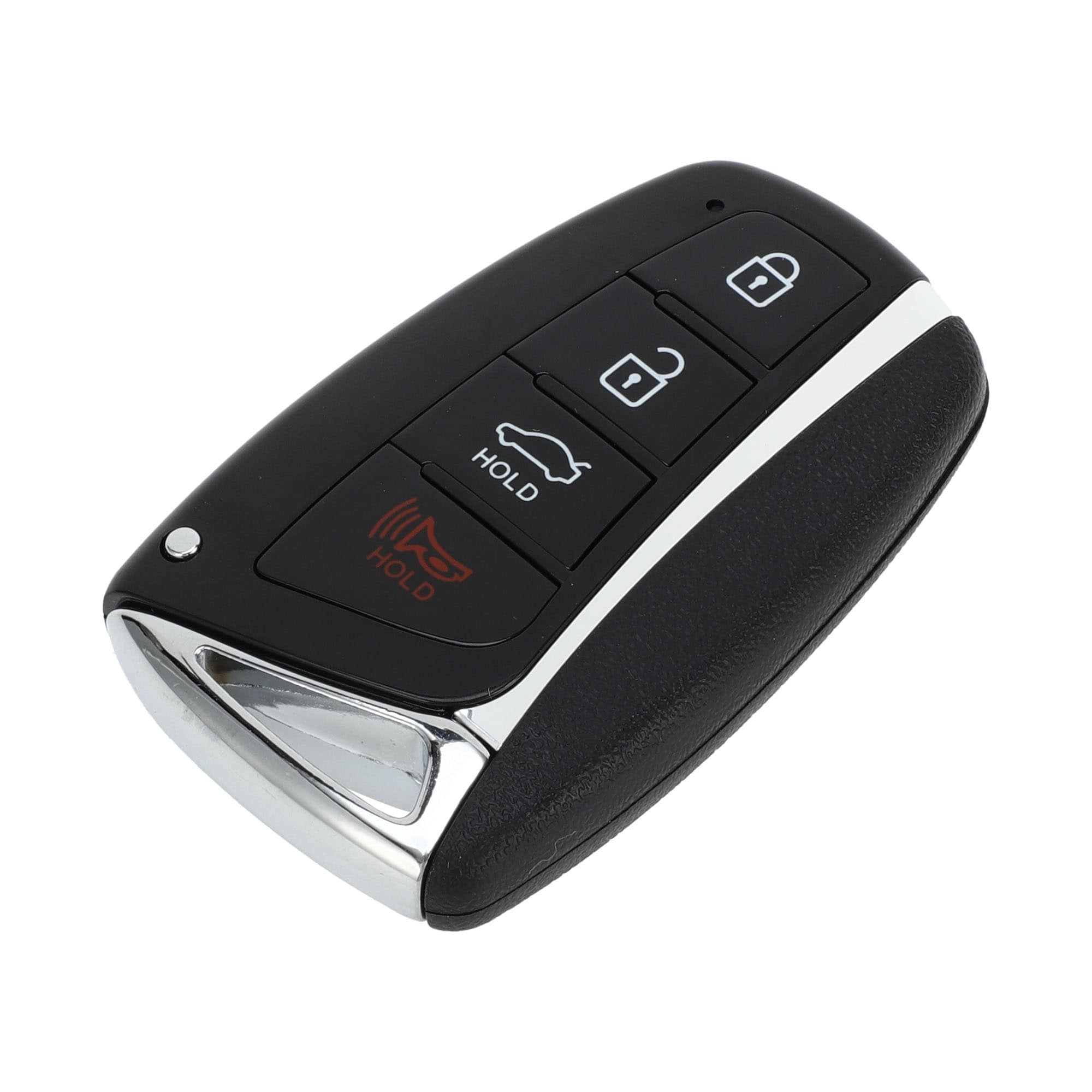 Key Shell Case Keyless Entry Remote Key Fob Replacement Case for Hyundai Santa Fe 2015-2019 for Hyundai Azera 2015-2017 4 Buttons