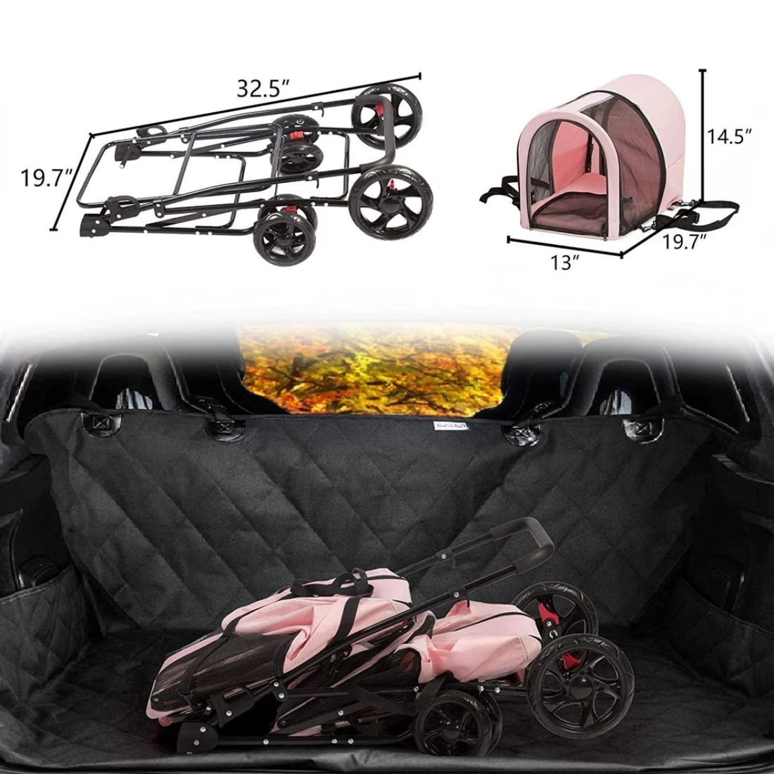Siavonce XH5S7W2 Pet-Strollers - View #3