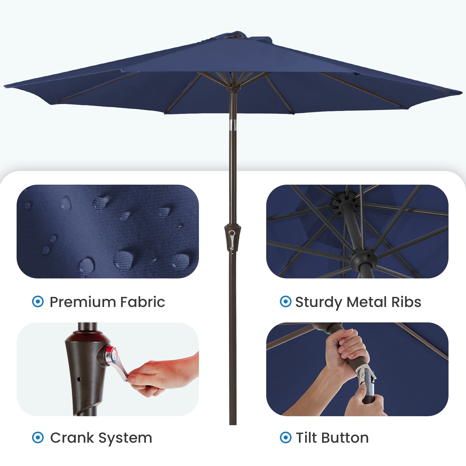 JEAREY JE-QTZZS-10FT-BL Umbrellas-2 - View #5