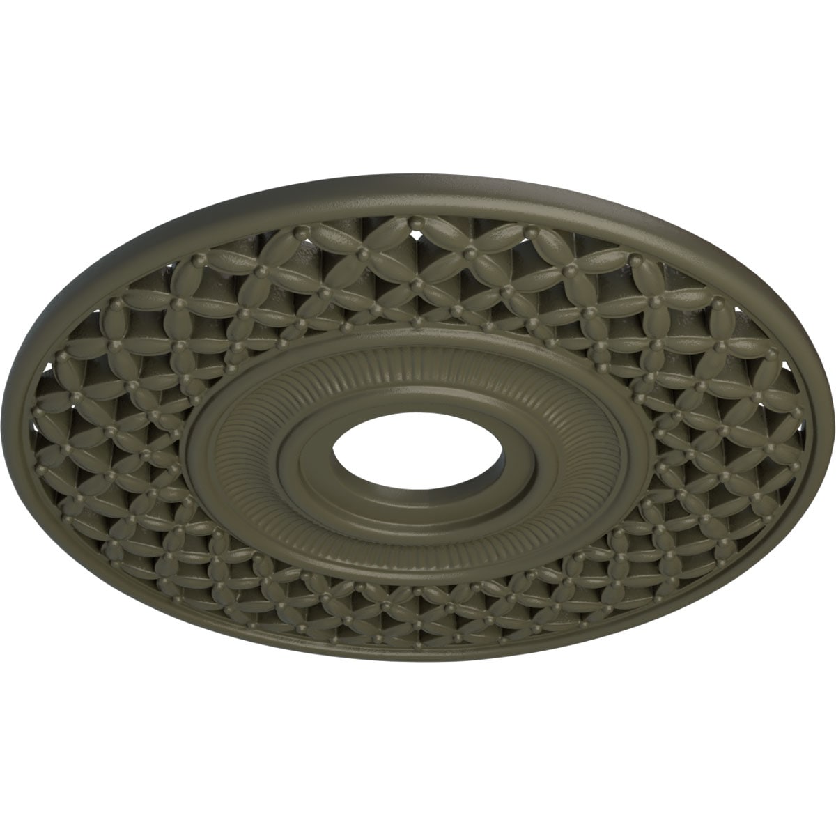 Ekena Millwork CM22RBWHF Ceiling-Medallions - View #2
