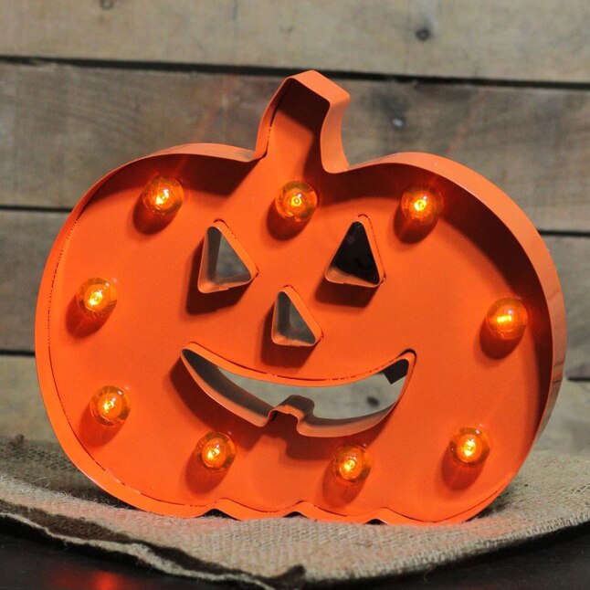 Northlight 8.25-in Lighted Pumpkin at Lowes.com