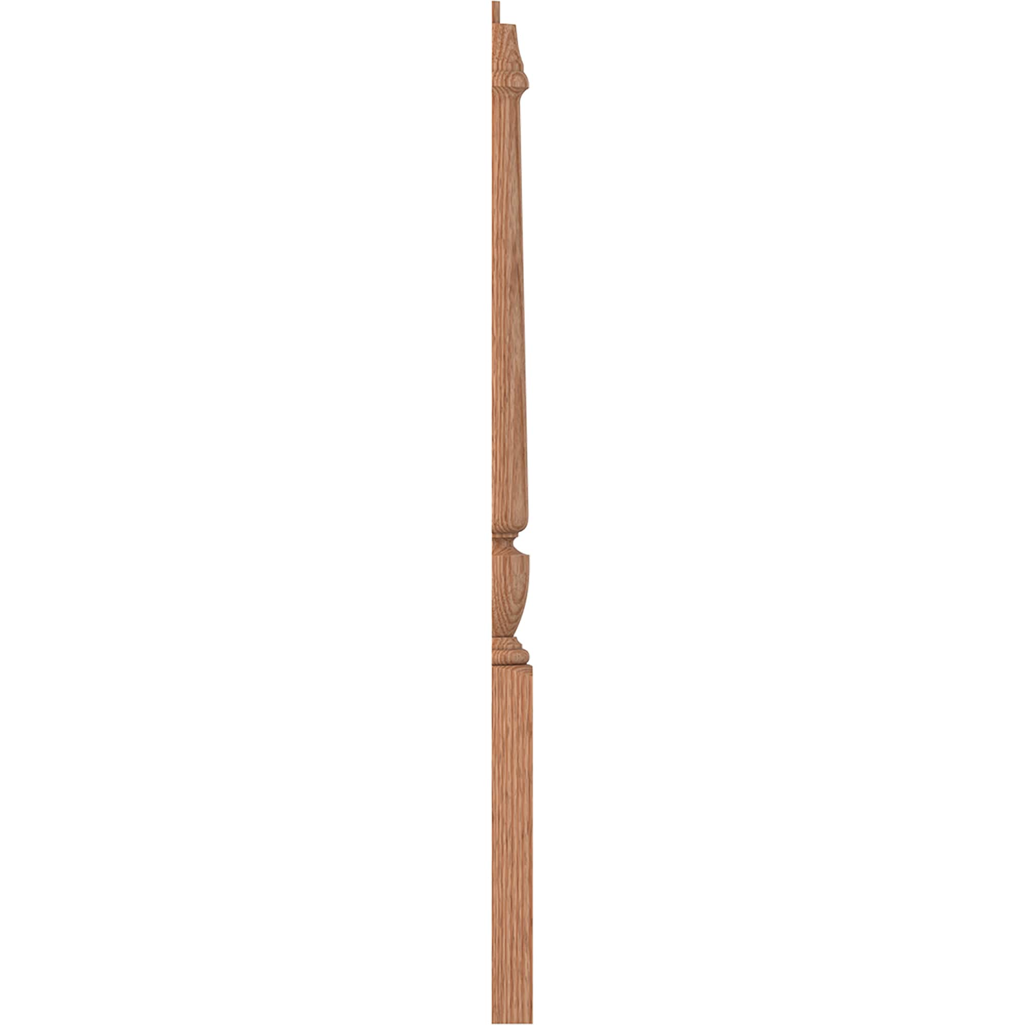 L.J. Smith Stair Systems LJP-3010 1-2-O 3.5-in x 43-in Unfinished Red oak Stair Newel Post