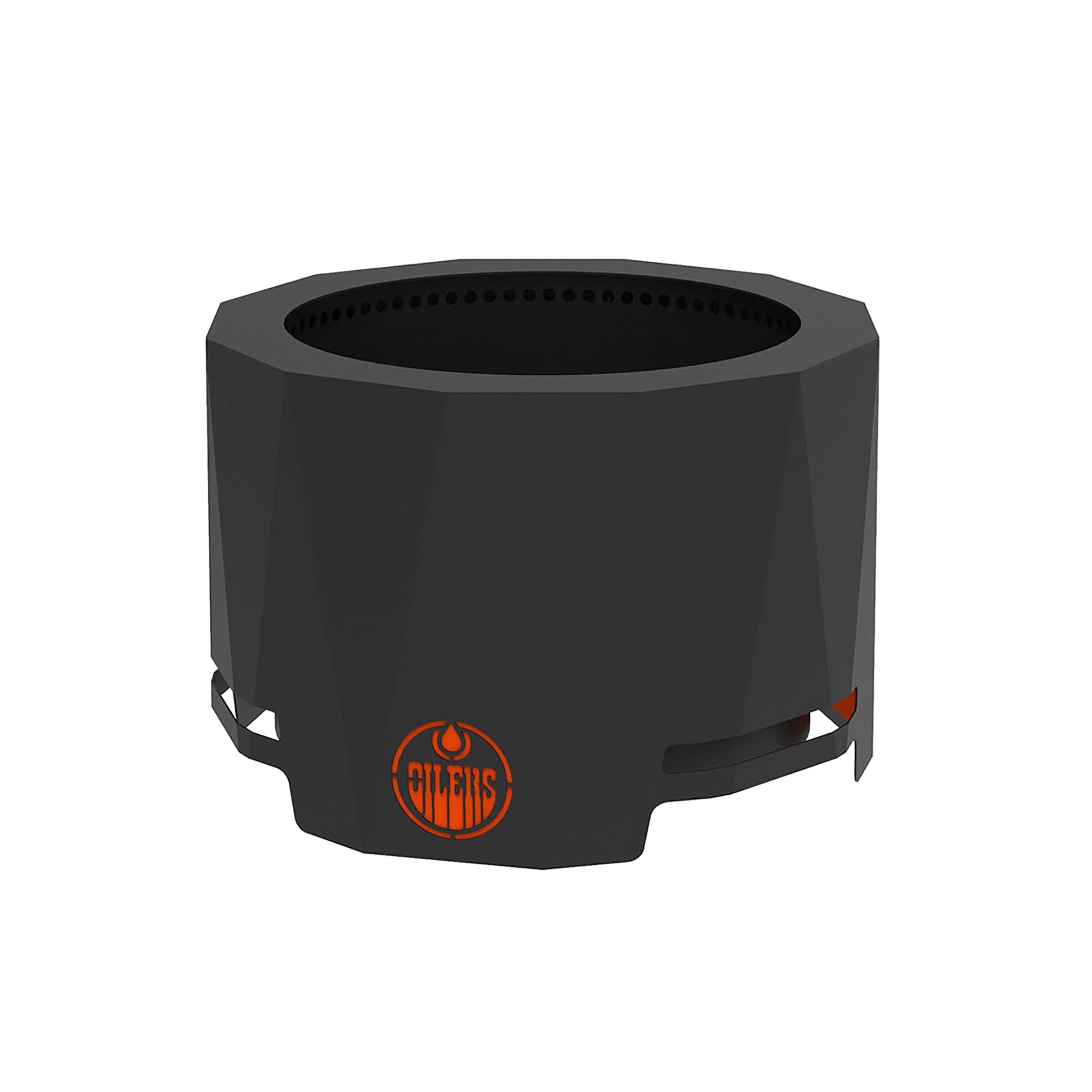 Blue Sky Outdoor Living PFP2416-EO Edmonton Oilers 23.9-in W Black Steel Wood-Burning Fire Pit
