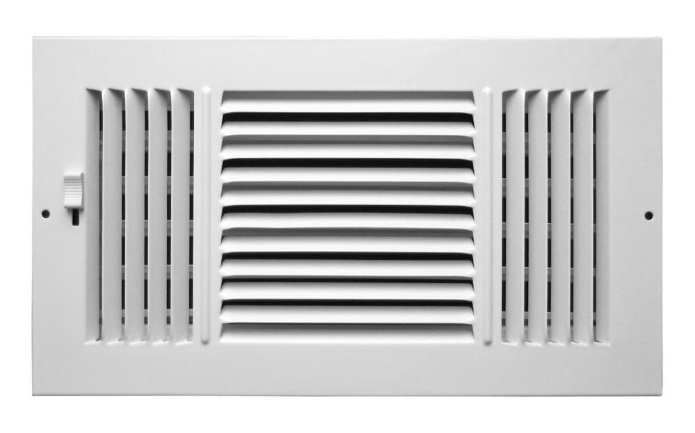 Accord Ventilation 12-in x 6-in Abs Resin 3-way Sidewall/Ceiling ...