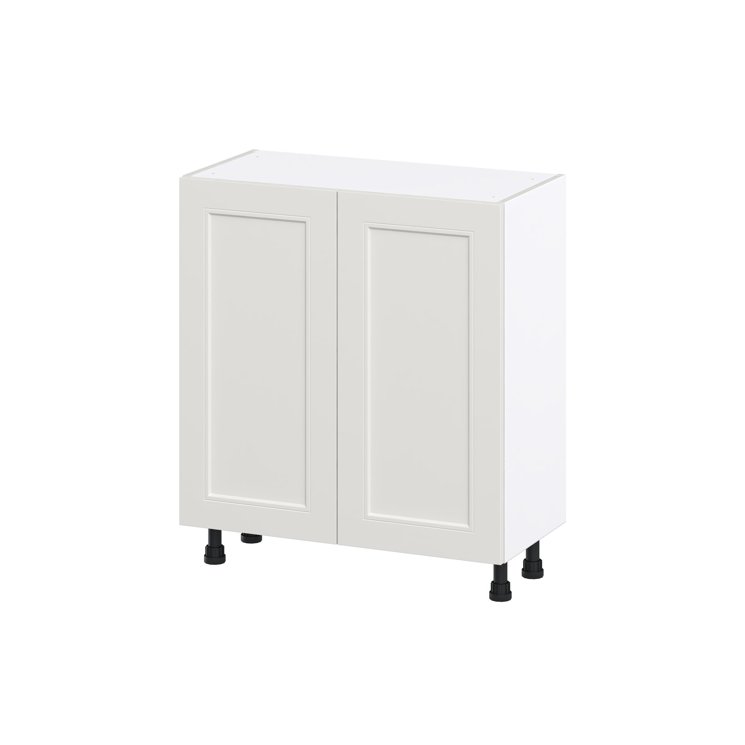 Hugo&Borg DSB3014FH-BE Belcourt 30-in W x 34.5-in H x 14-in D Painted Light Gray Base Fully assembled Cabinet (Recessed Panel Shaker)