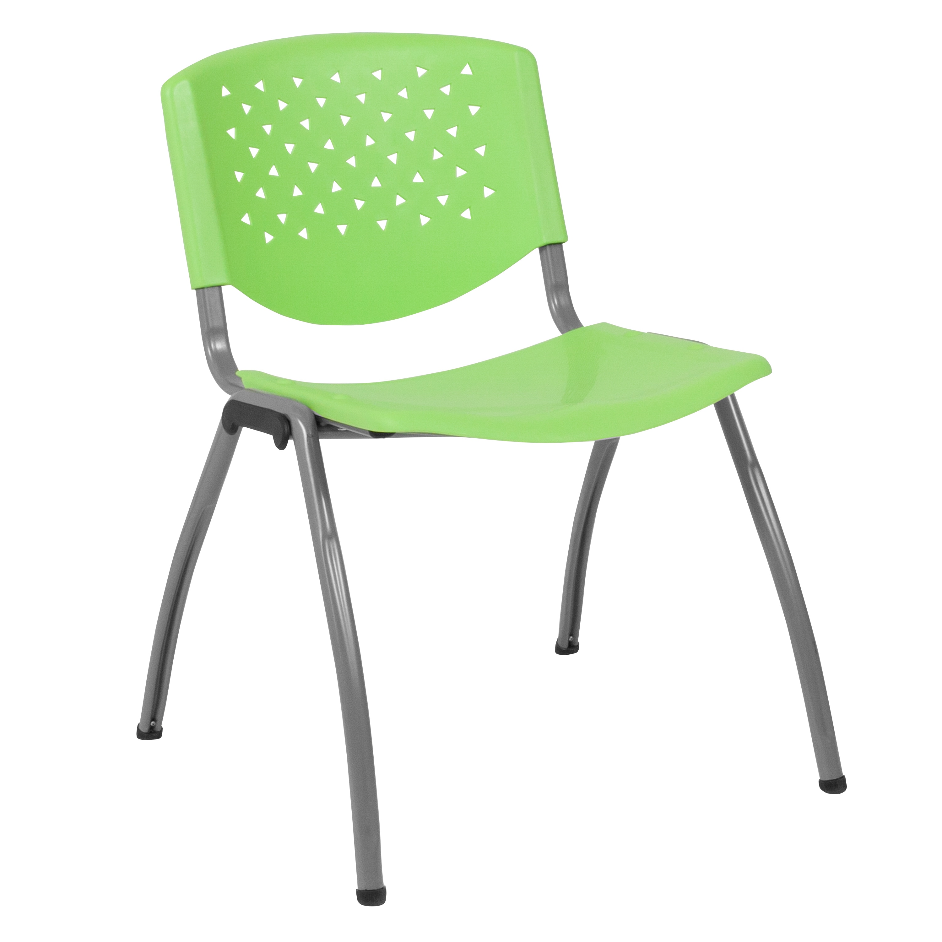 Flash Furniture 889142258179 Modern Green Plastic Accent Chair