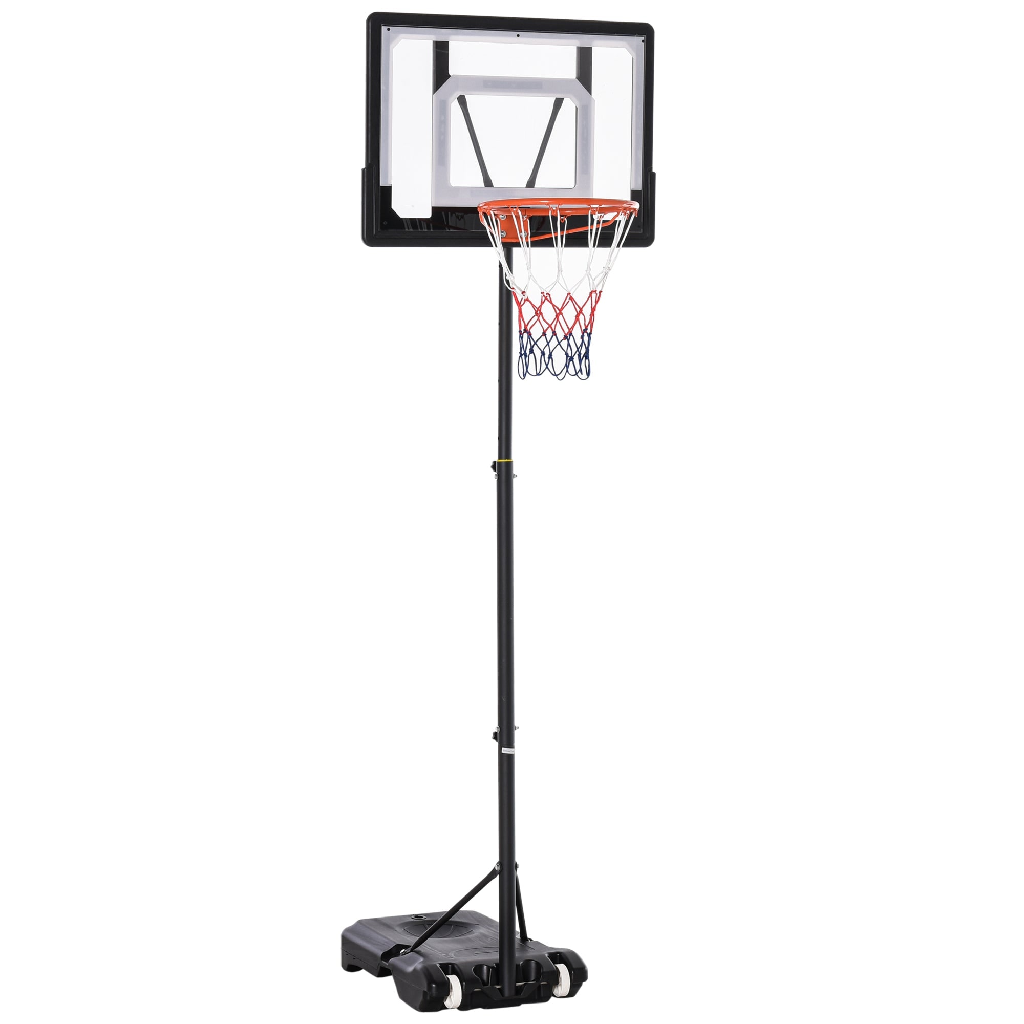 Tatayosi T217772 Adjustable Portable Basketball Hoop System Stand 5FT to 7FT with 33in Backboard