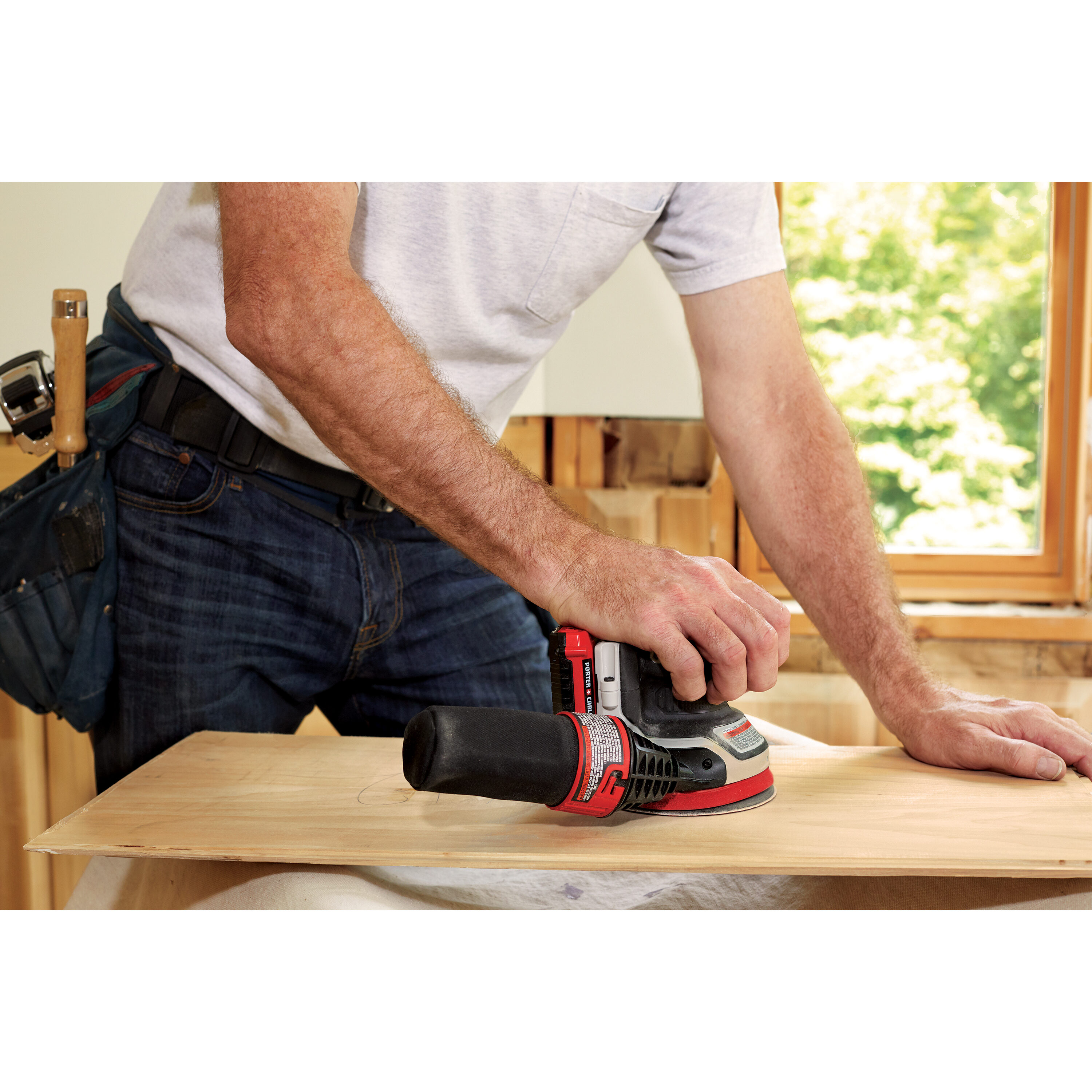 Porter cable cordless orbital shop sander