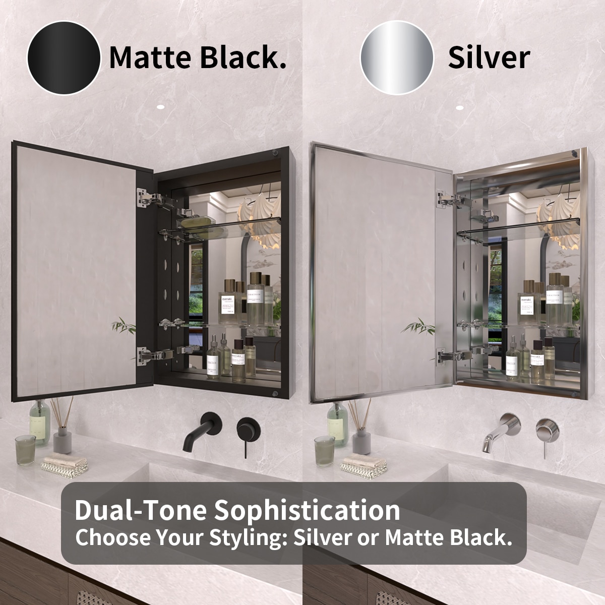TaiMei MMC1524-SA Bathroom-Medicine-Cabinets - View #7