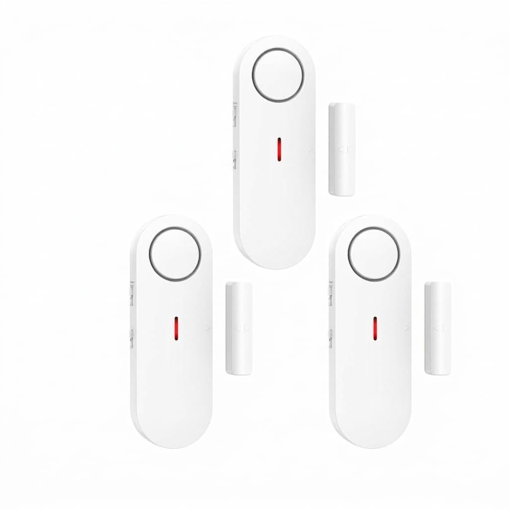 Misopily  3 Pack Door and Window Alarm with 3 Level Volume Control Wireless Sensor for Home Security Kids Safety Pool Garage Hotel Caravan