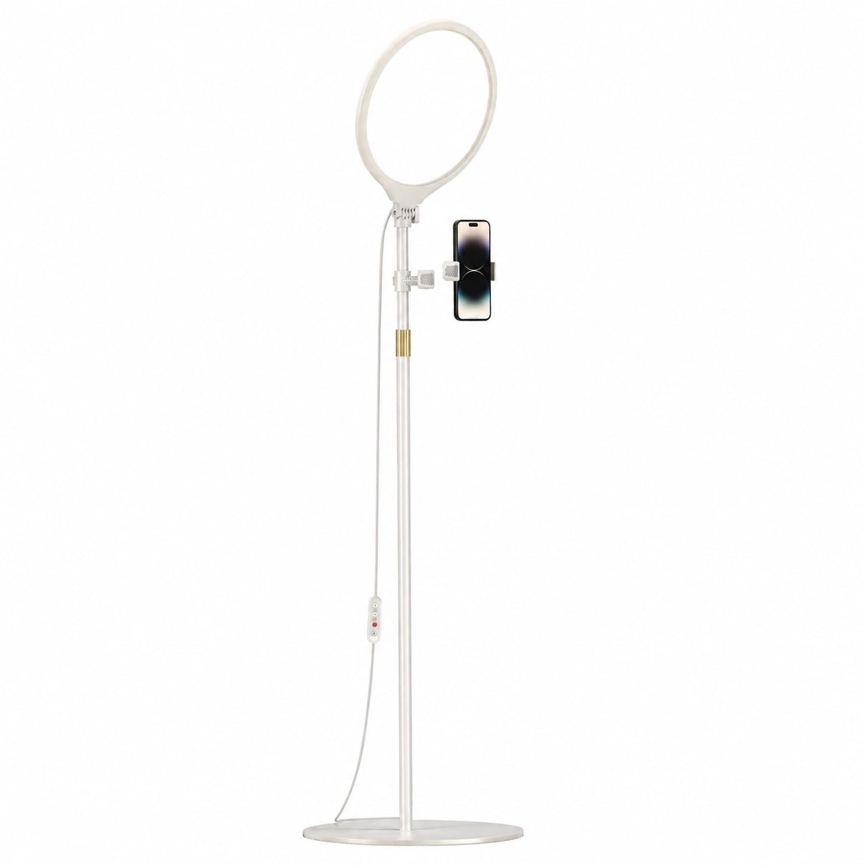 Etokfoks 10 5 in White Ring Light with Wireless Remote 3 Lighting Modes ...
