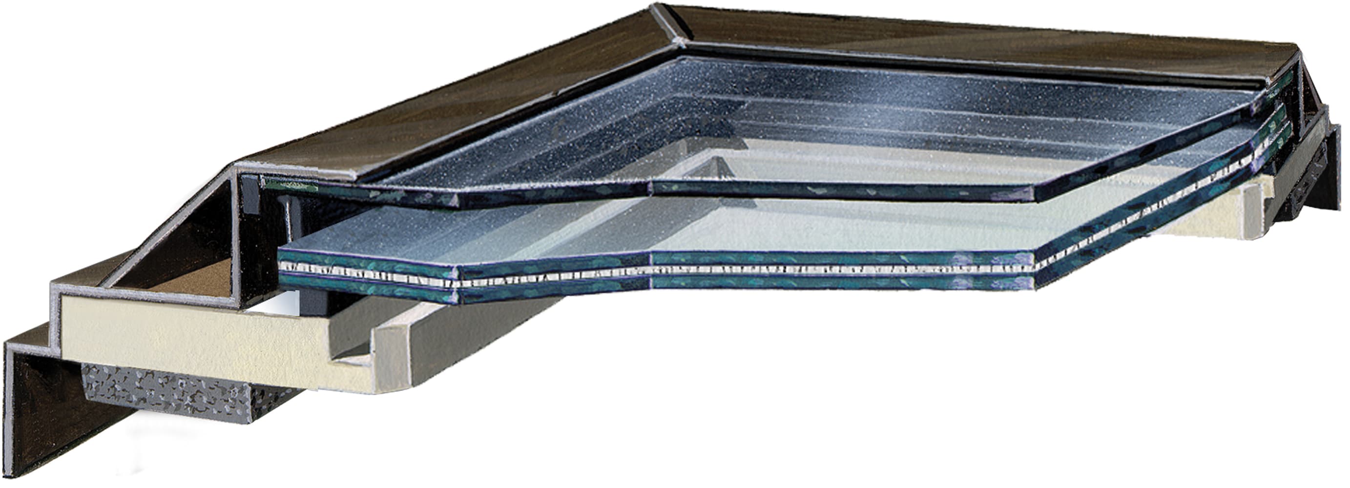 Sun-Tek 22-1/2-in X 22-1/2-in Fixed Curb Mount Aluminum Skylight With ...