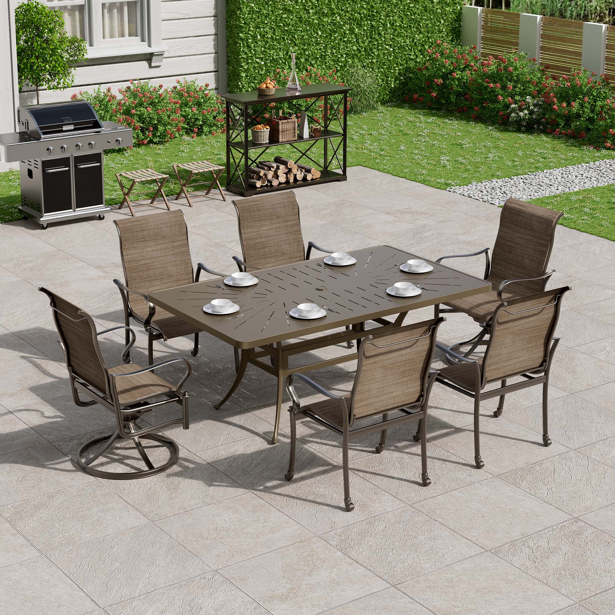 Clihome CL-ODTCF0CR Patio-Dining-Sets - View #2