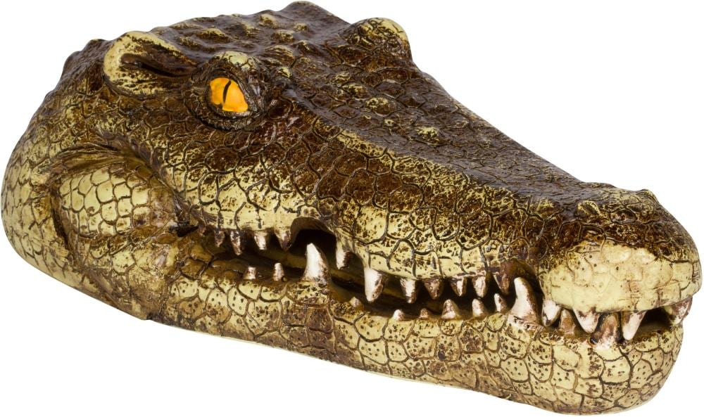 TJB 22 & 28 Alligator Head Decoy Kit with Reflective Eyes for Canada Geese & Blue Heron Control 