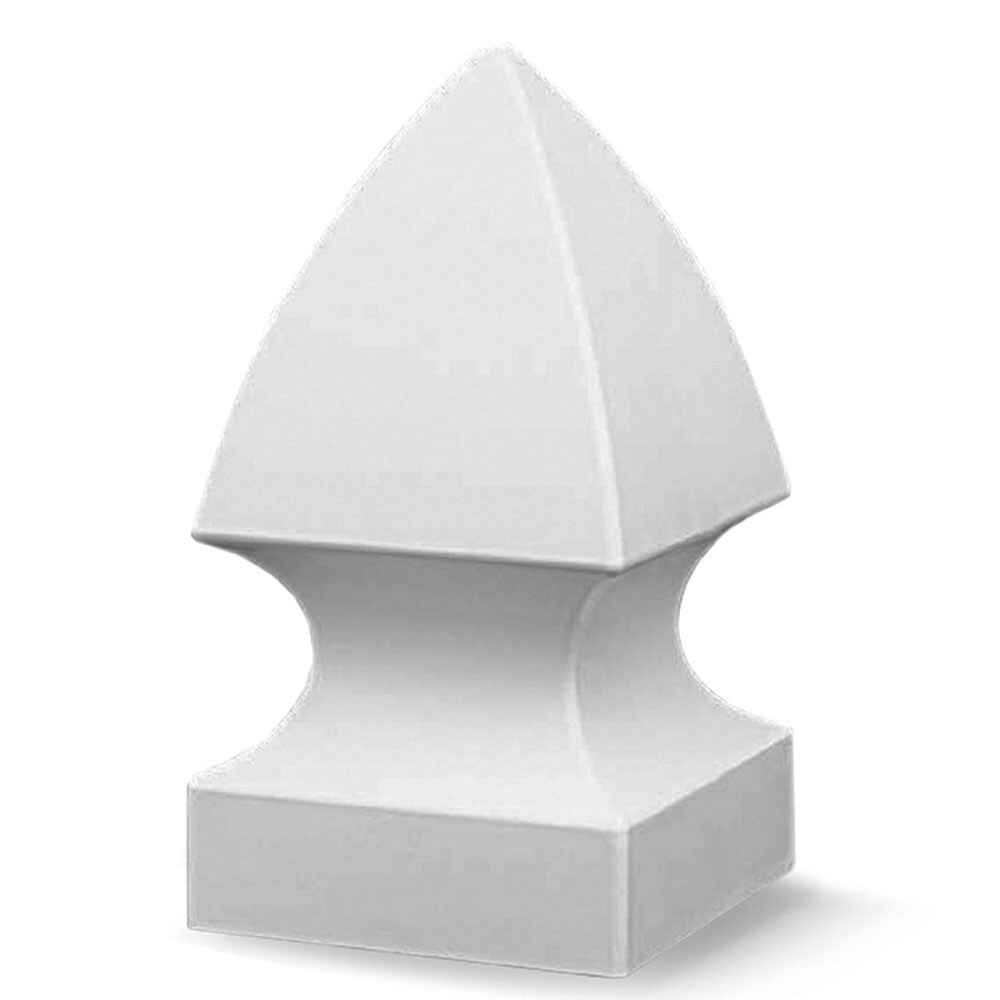 Freedom 73024771 4-in W x 4-in L White Vinyl Post Top- Fits Common Post Measurement: 4-in