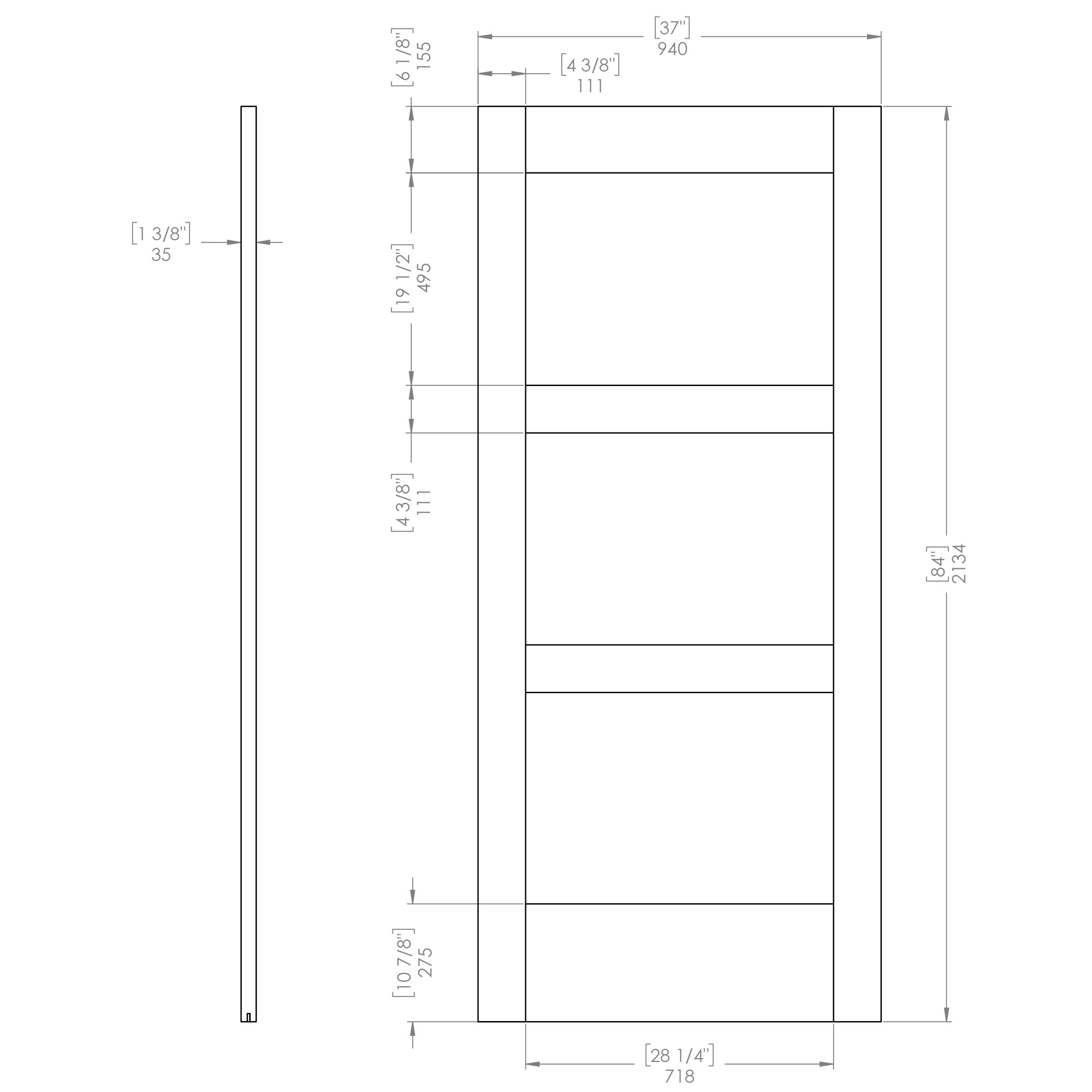 RELIABILT RV3LW-37-E Barn-Doors - View #5