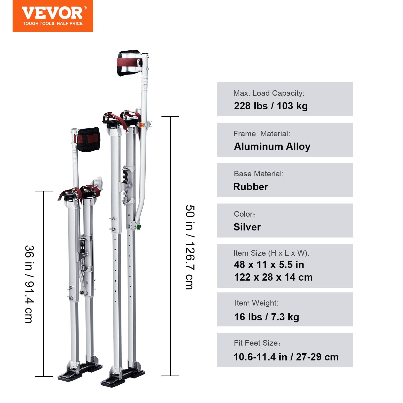 VEVOR SGBGQYCYS3650PY9HV0 Drywall-Stilts - View #8