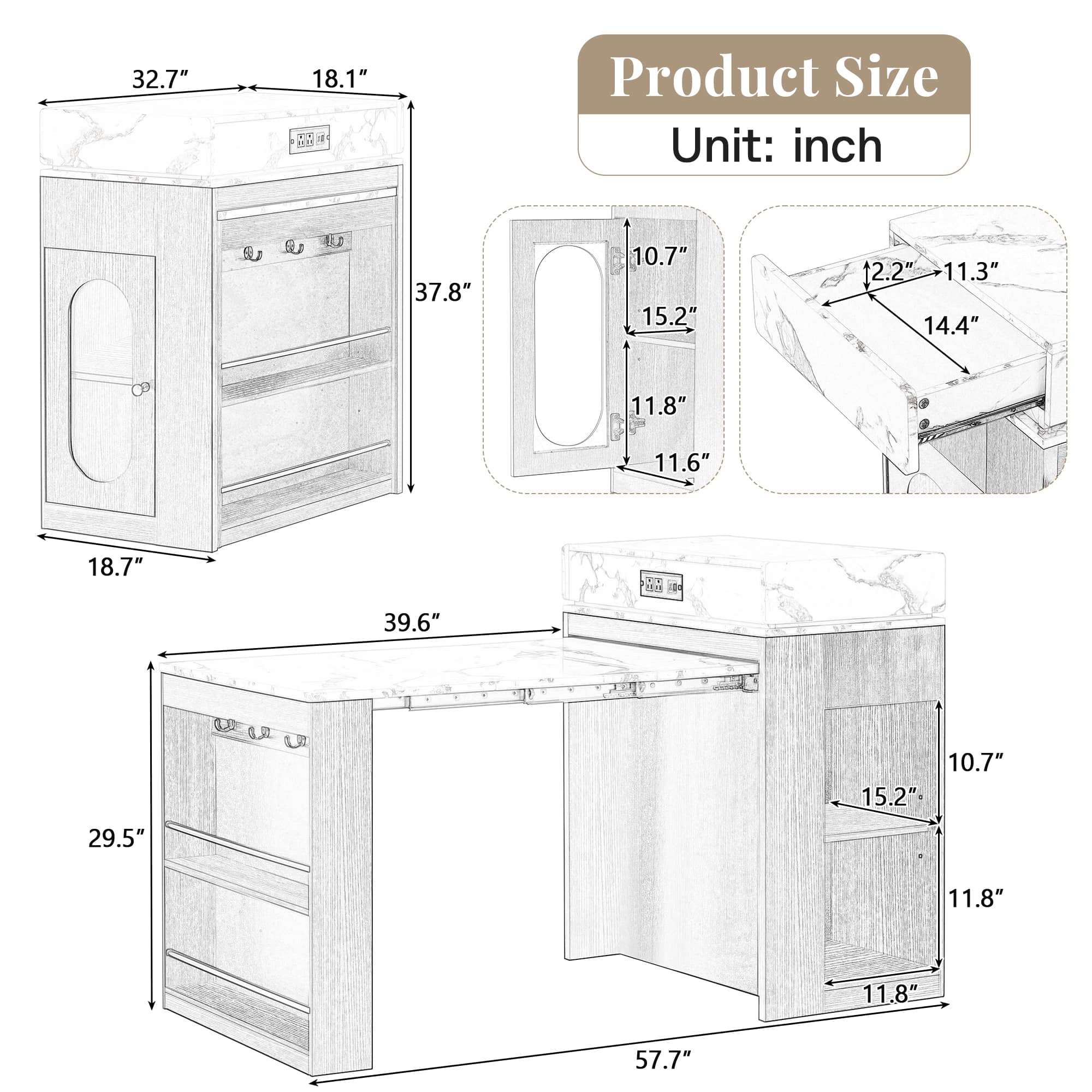 Bestier USLOW-XW000028AAB Kitchen-Furniture - View #11