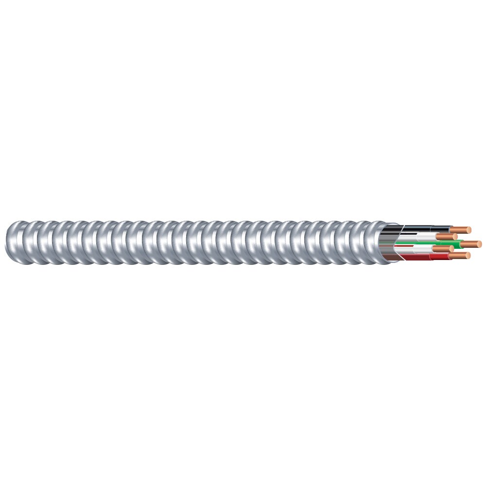 Armorlite 125-ft 10 / 2 Solid Aluminum MC (Metal Clad) Cable