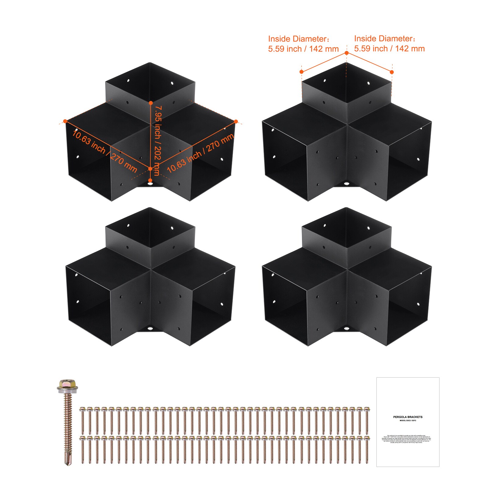 VEVOR LPJJST4PCS6XOAPMSV0 Gazebo-Parts-Accessories - View #4