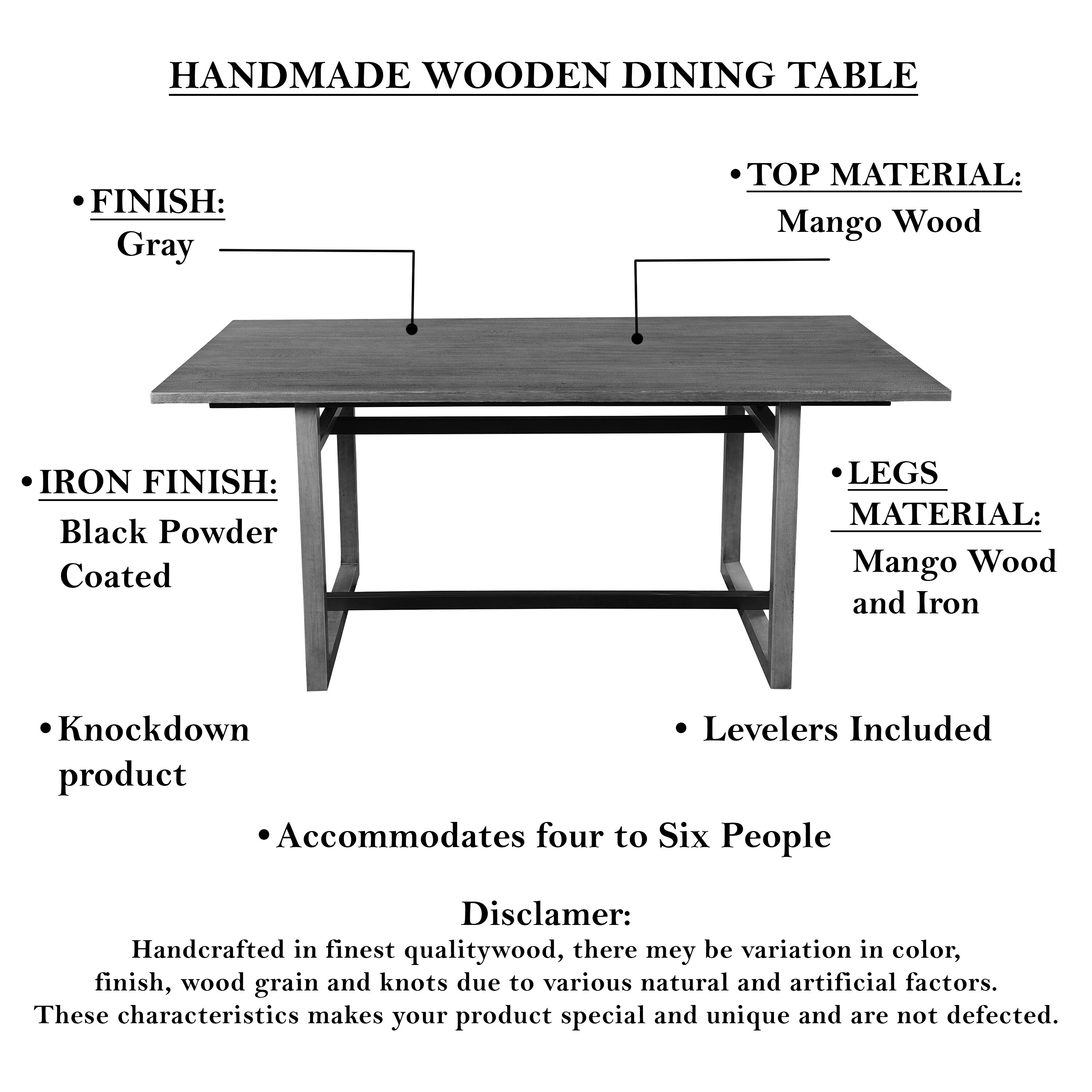 Benzara UPT-317653 Dining-Tables - View #8