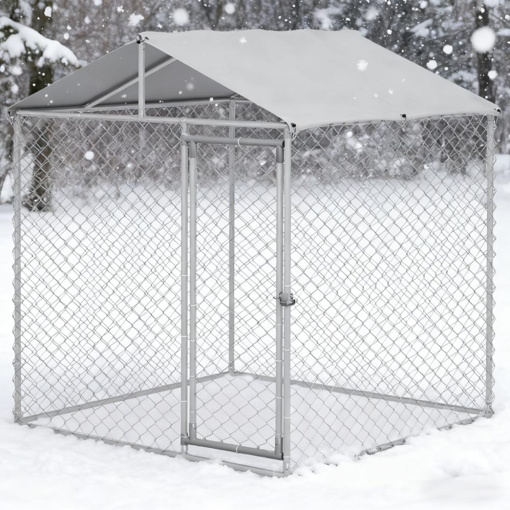 LOVMOR Small Medium Outdoor Dog Kennel with Waterproof Roof