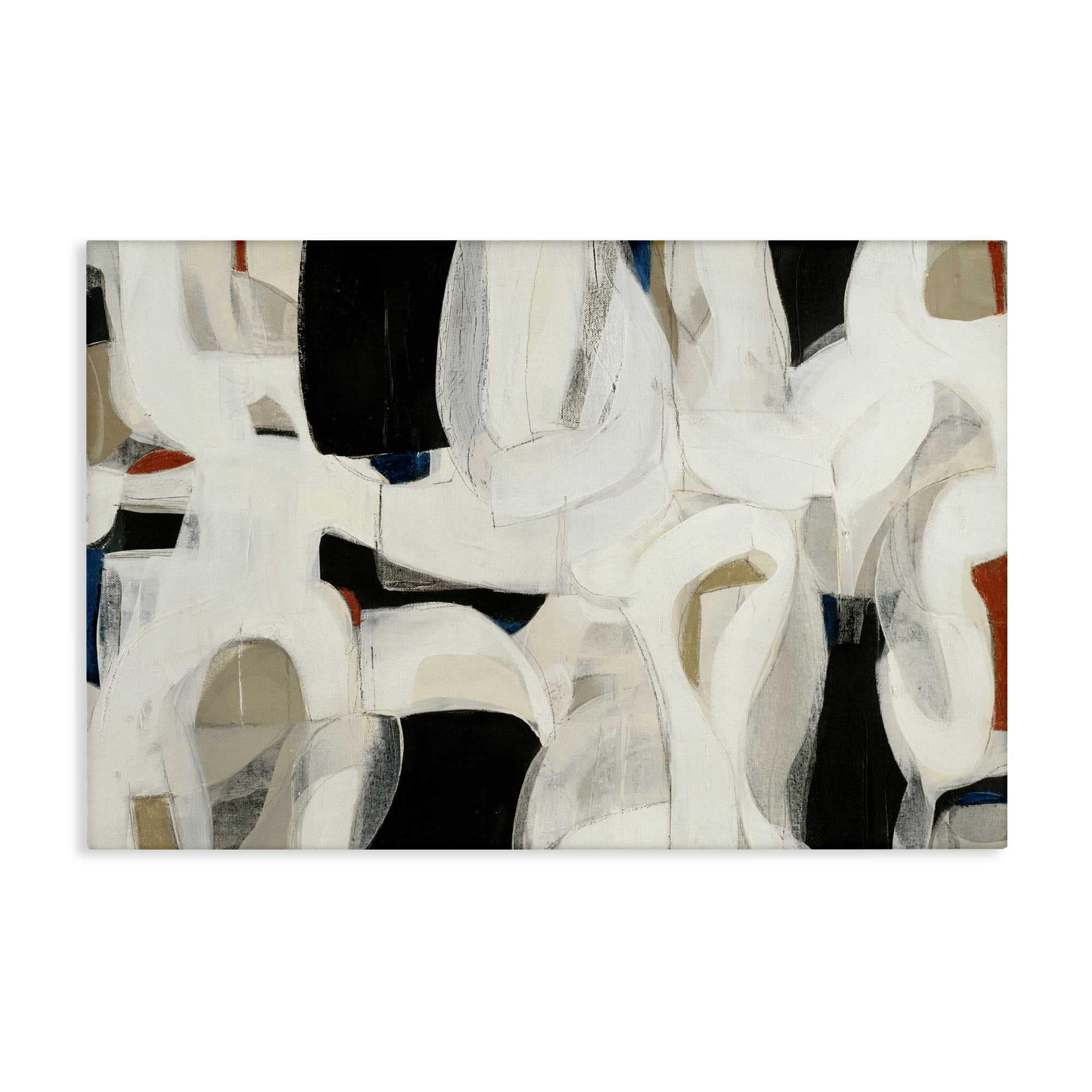 Stupell Industries BS-618-CN-30X45 Dynamic Earthy Shapes Canvas Wall Art By Kippi Leonard 45 x 30