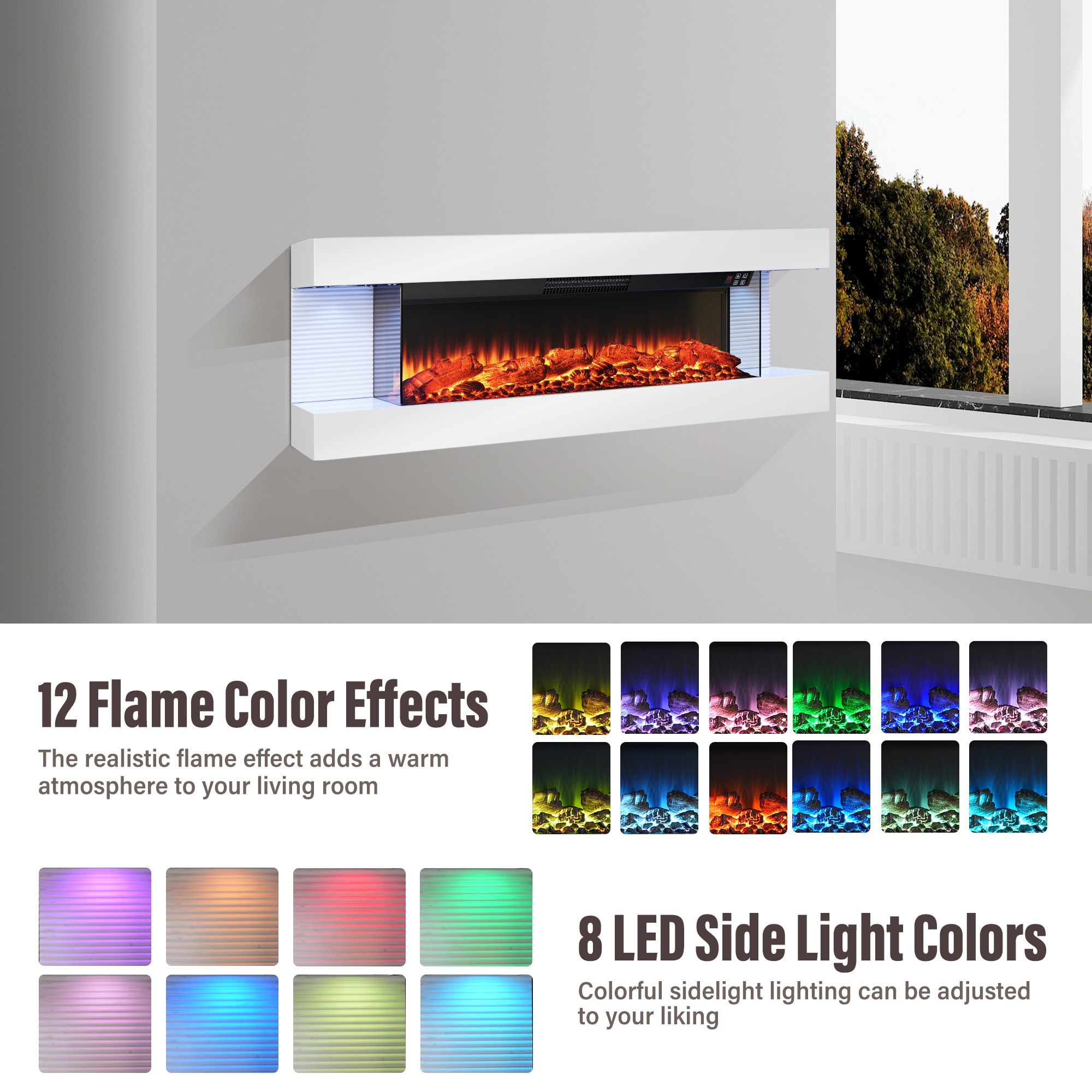 Clihome CL-W50 Electric-Fireplaces - View #6