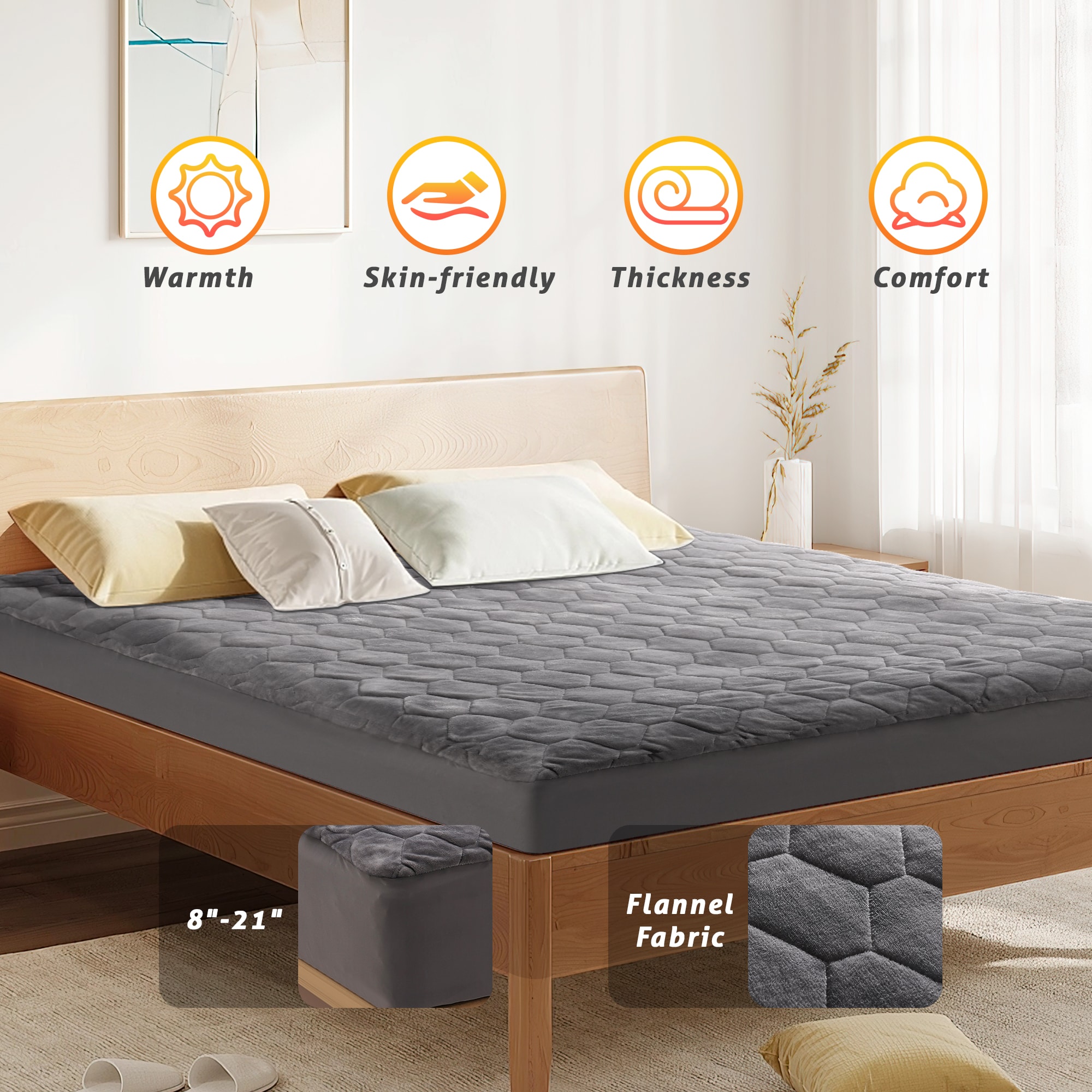 JEAREY JE-YHFG-BK-Q Mattress-Covers - View #2