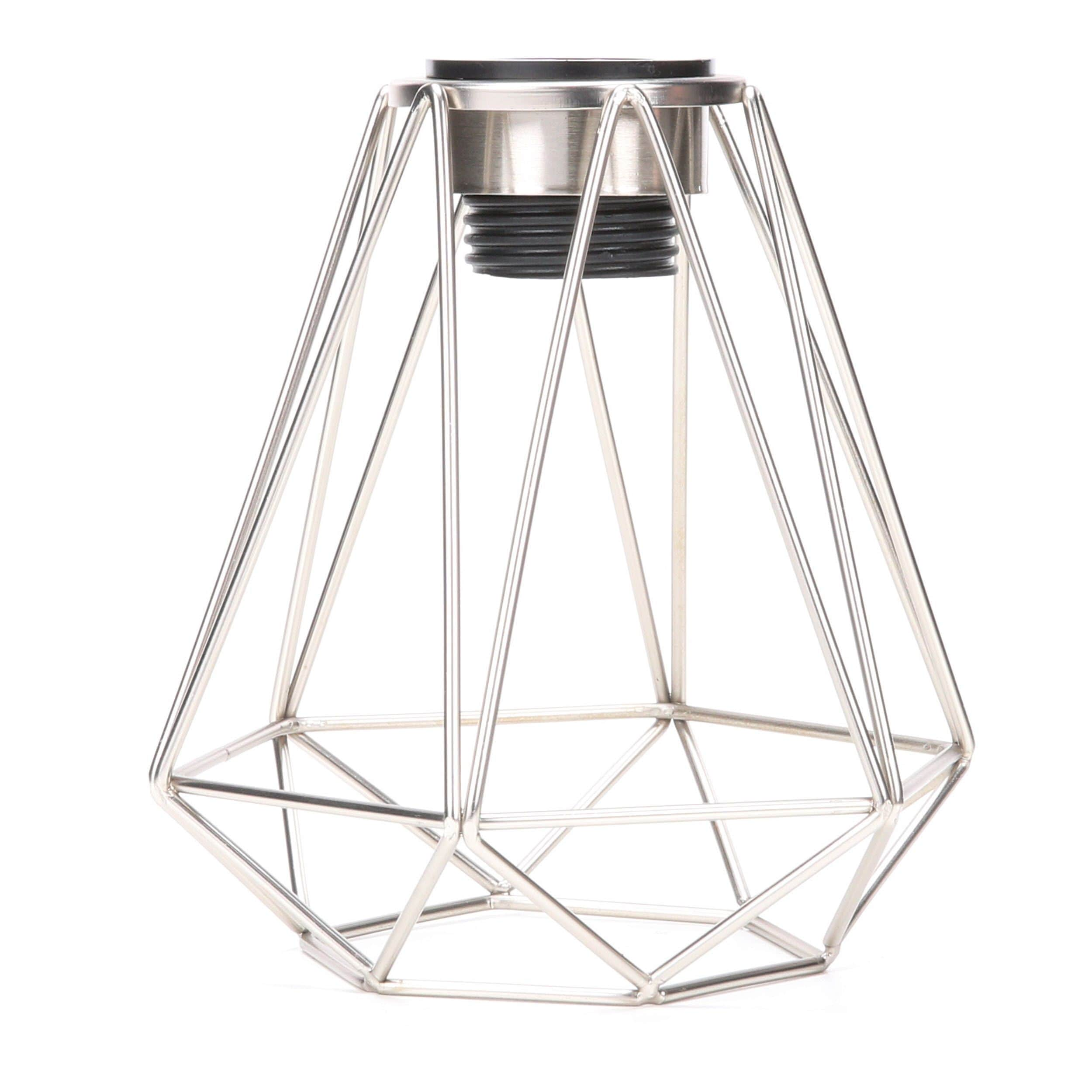 white geometric light shade