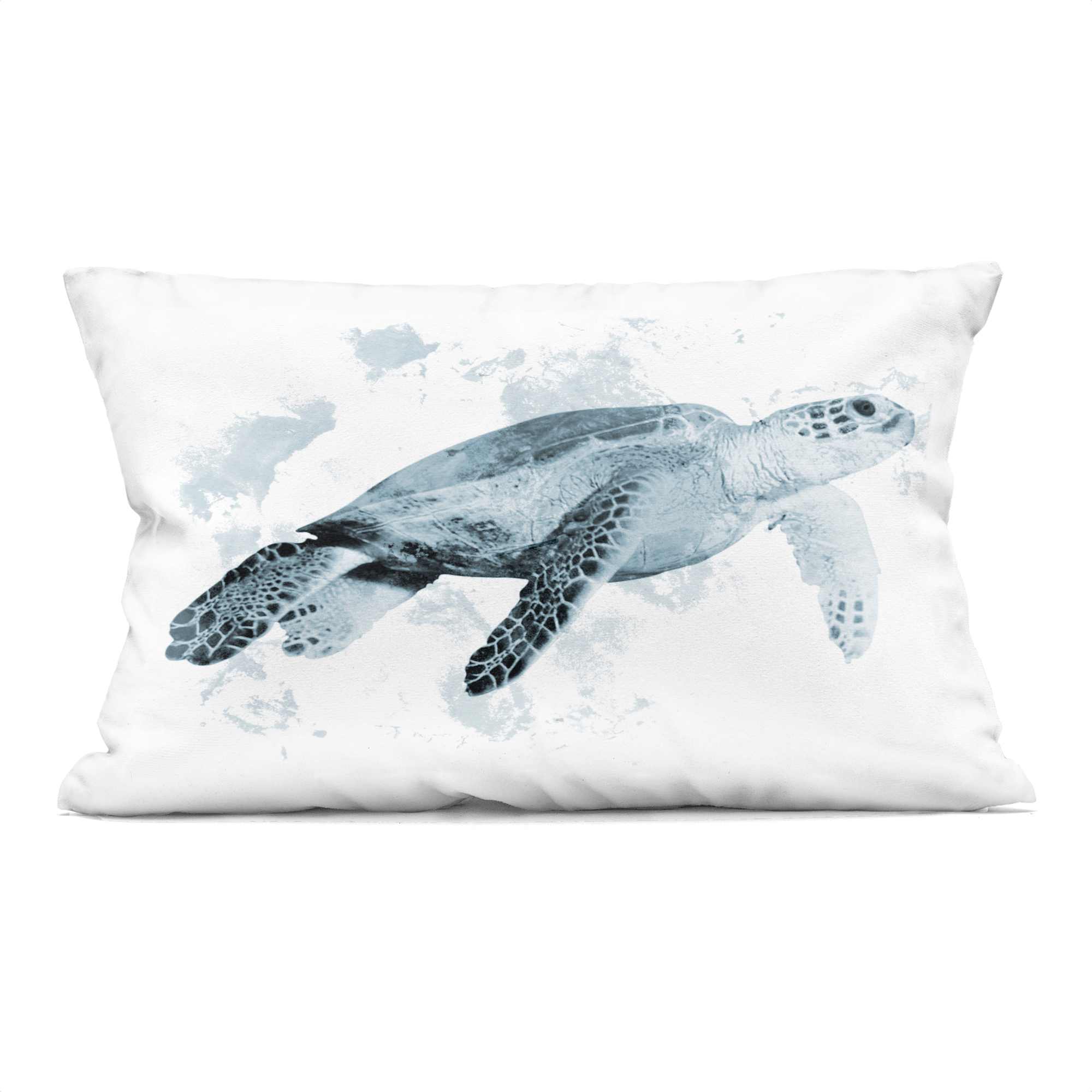 Stupell Industries PLP-774-RCW-14X20 Weathered Sea Turtle Decorative Printed Throw Pillow design by Marcus Prime 14 x 20